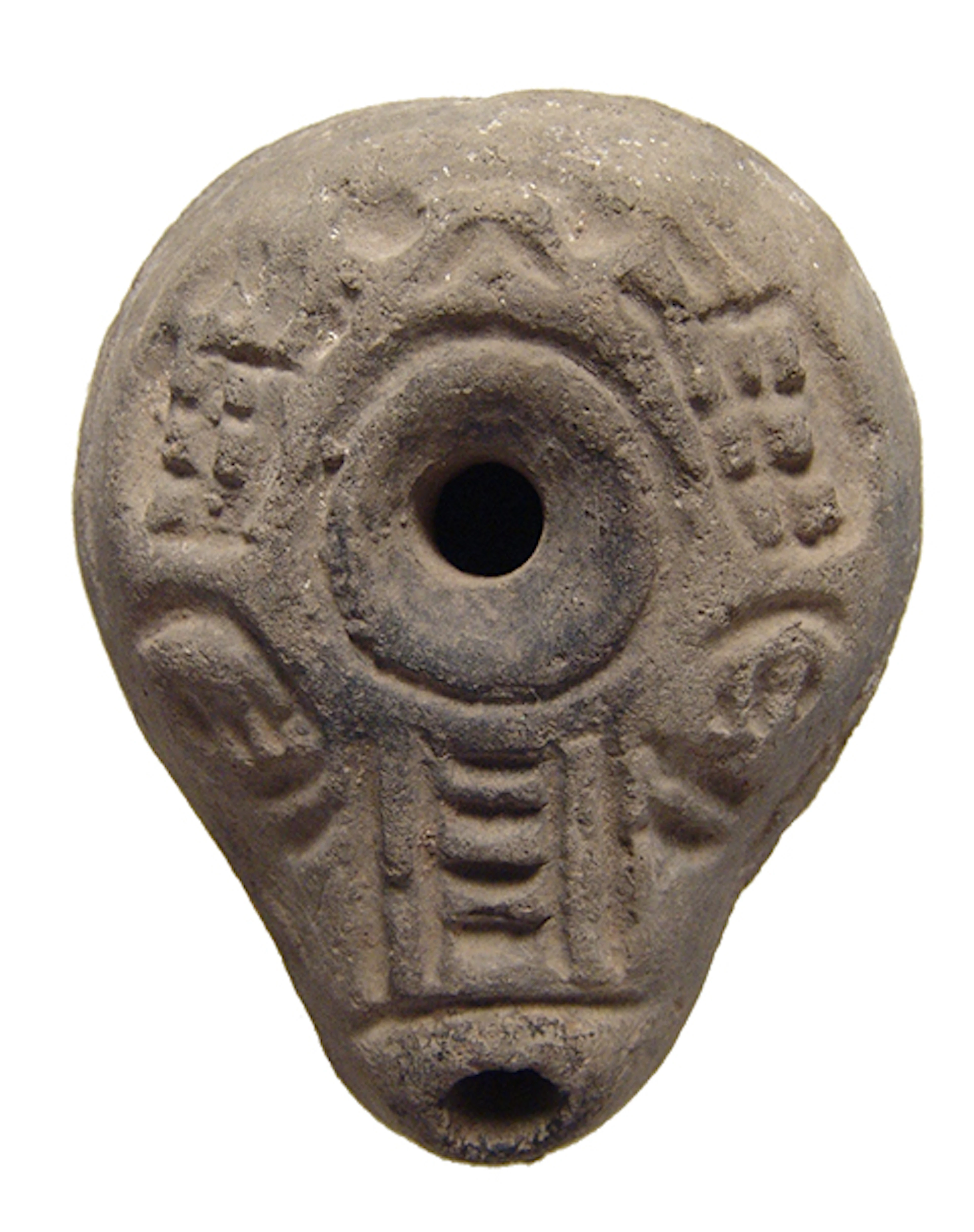 A Romano-Egyptian 'frog' lamp