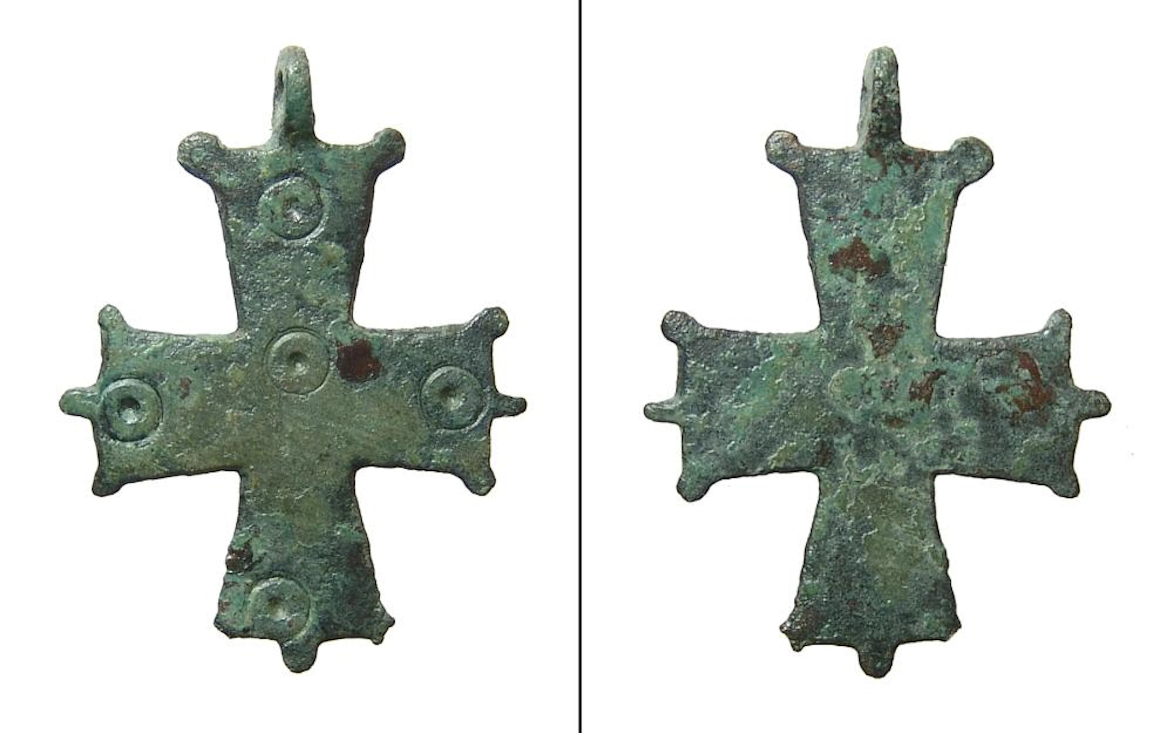 A nice Byzantine bronze cross
