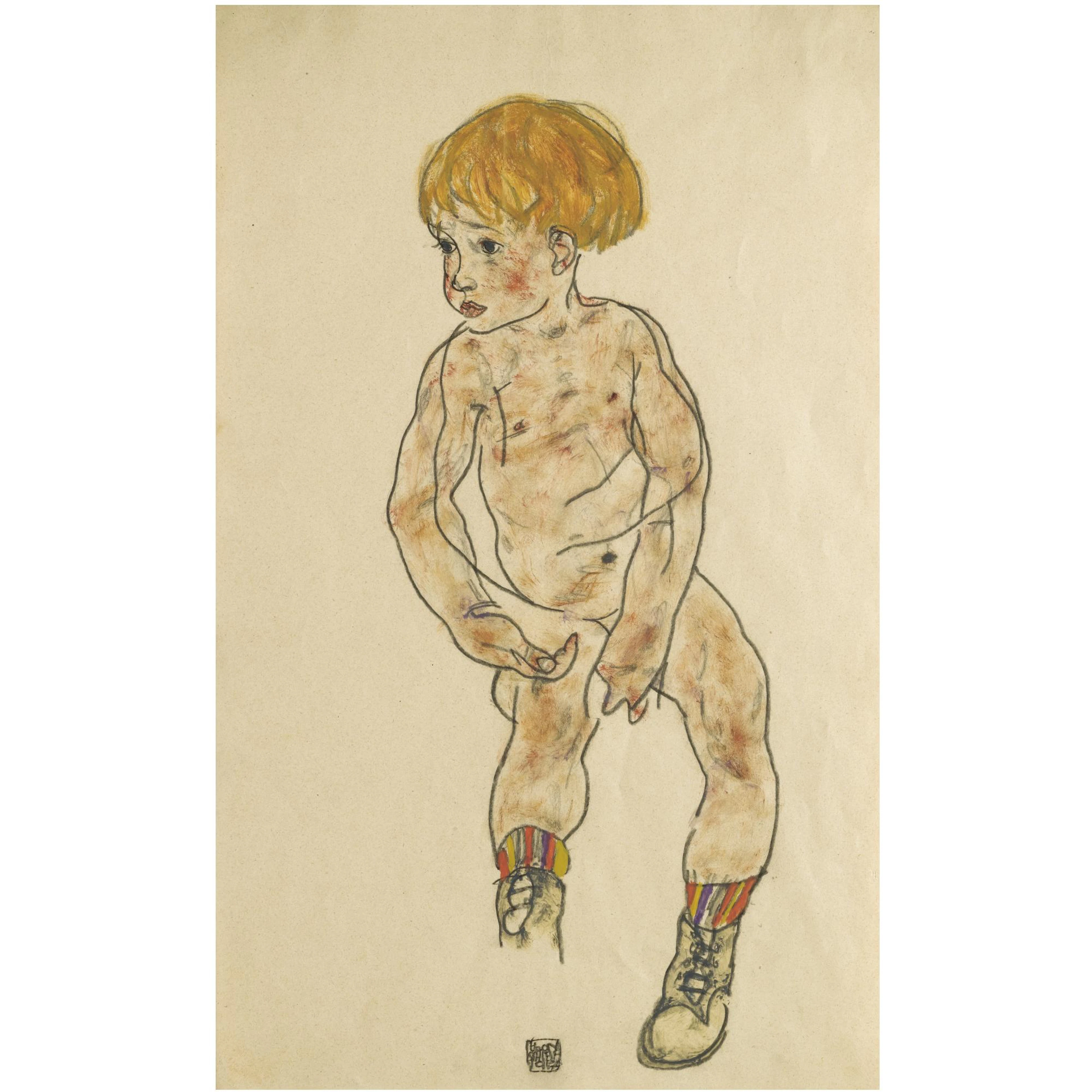 DER NEFFE DES KÜNSTLERS, ANTON PESCHKA, JR. (THE ARTIST'S NEPHEW, ANTON PESCHKA, JR.)