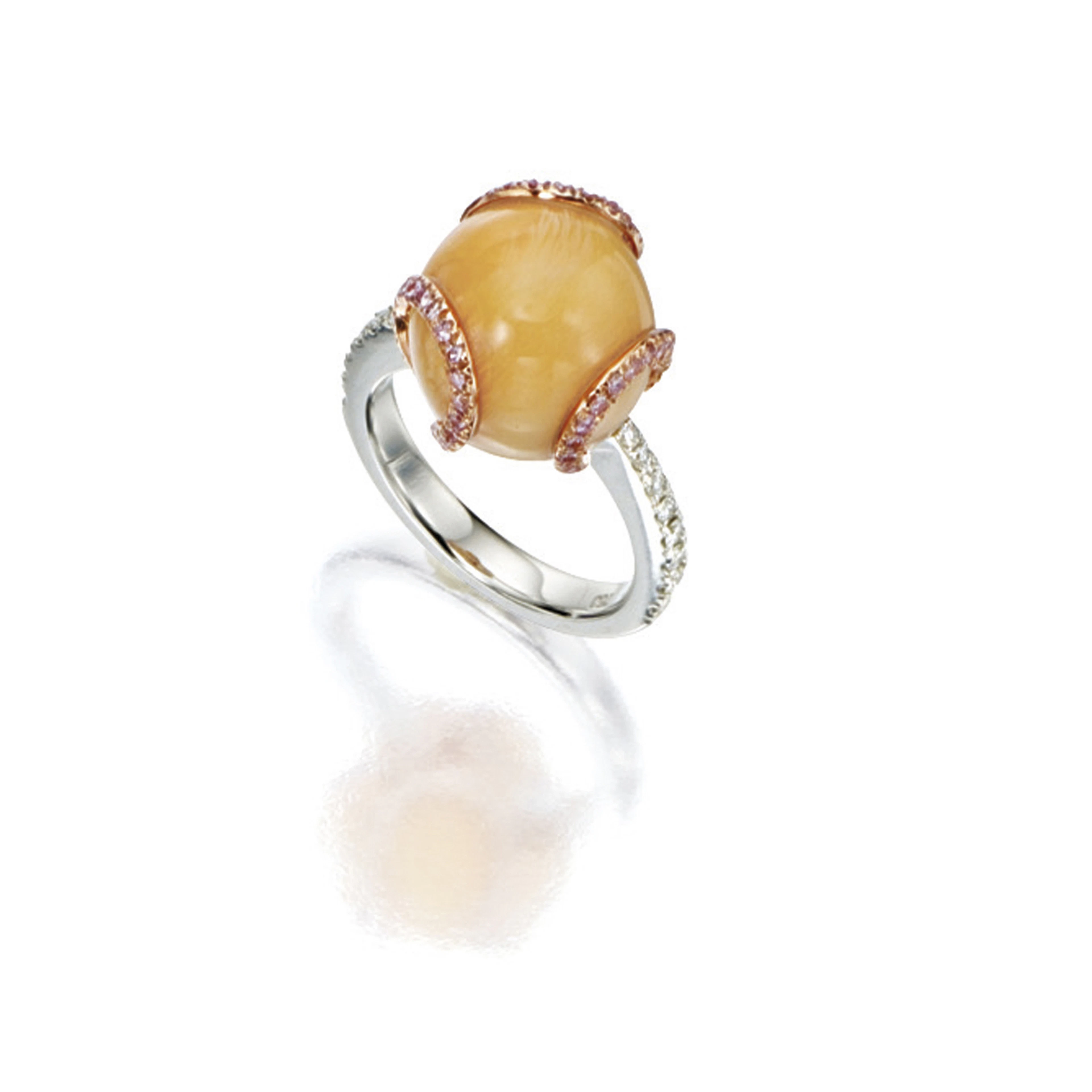 MELO PEARL AND DIAMOND RING