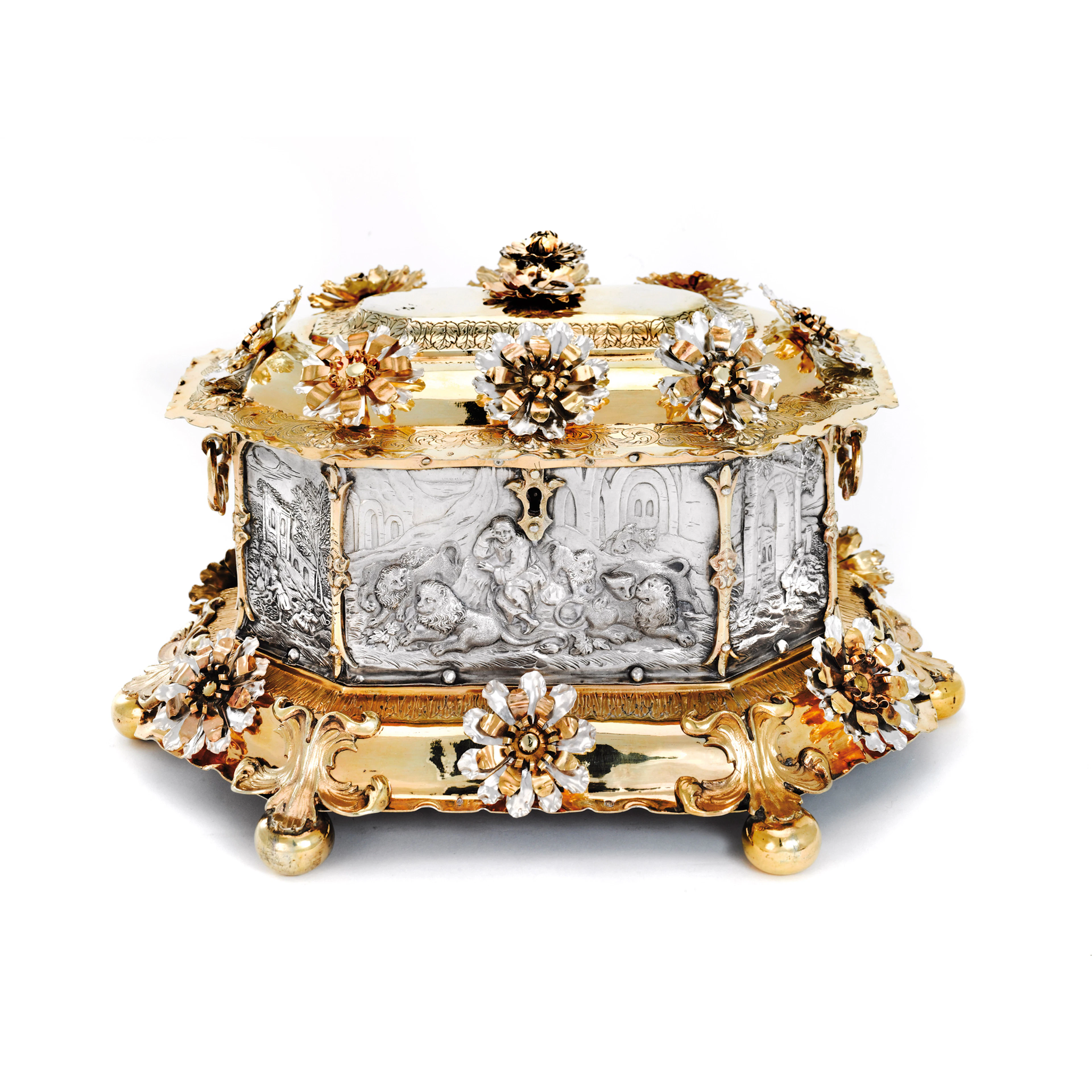 coffret en argent et vermeil par David Schwestermüller I, Augsbourg, 1669-73
