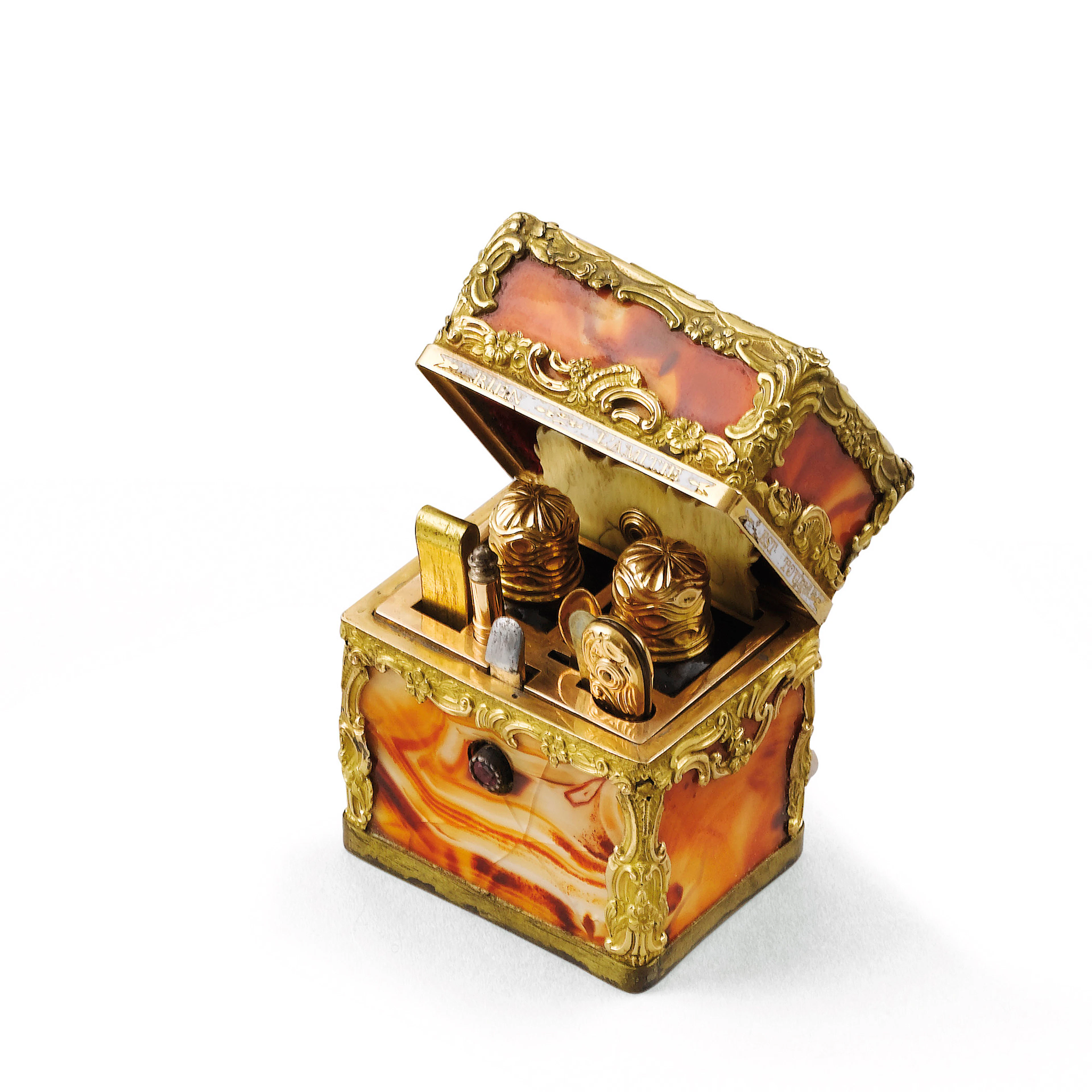 Nécessaire en or et agate, Londres, vers 1765