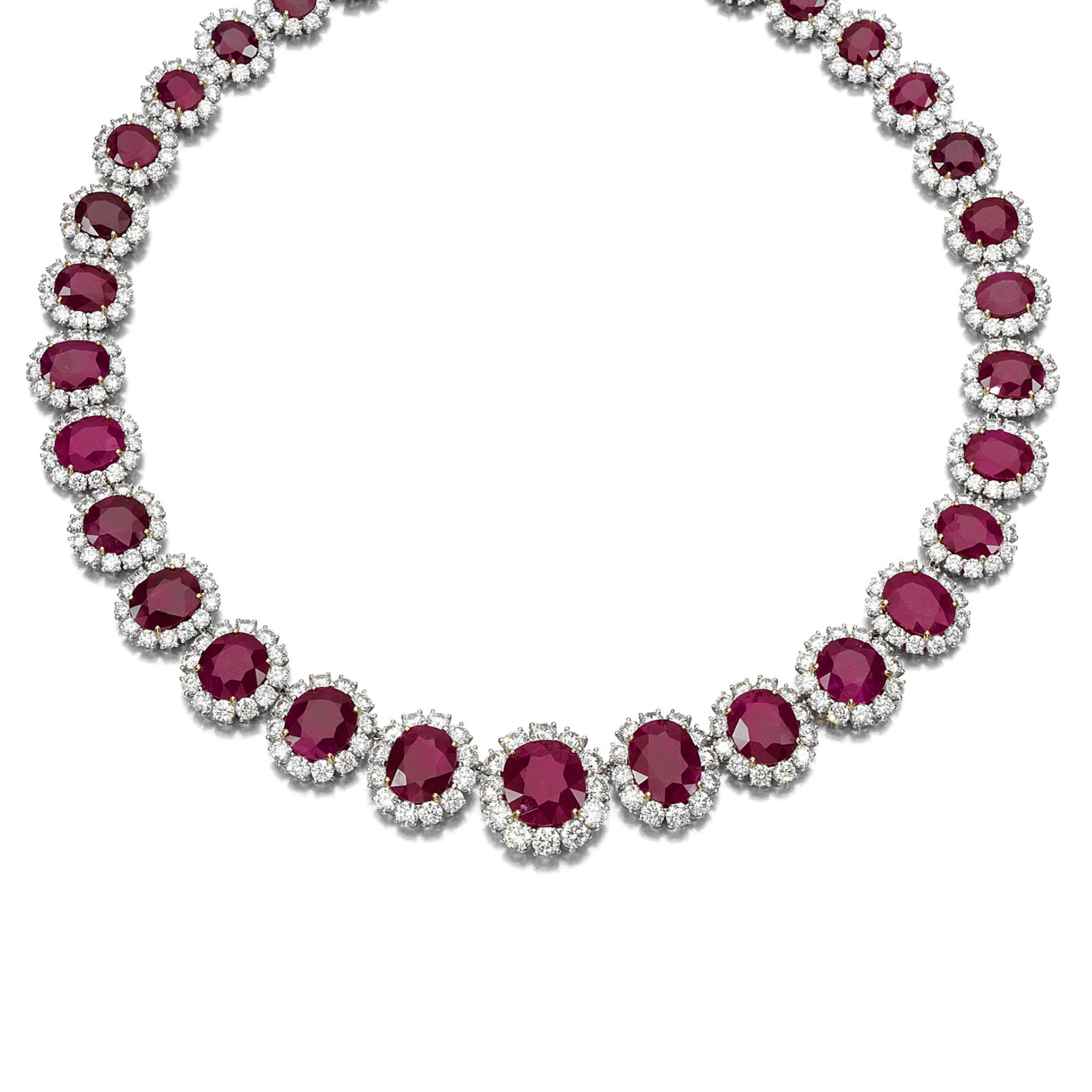 RUBY AND DIAMOND NECKLACE