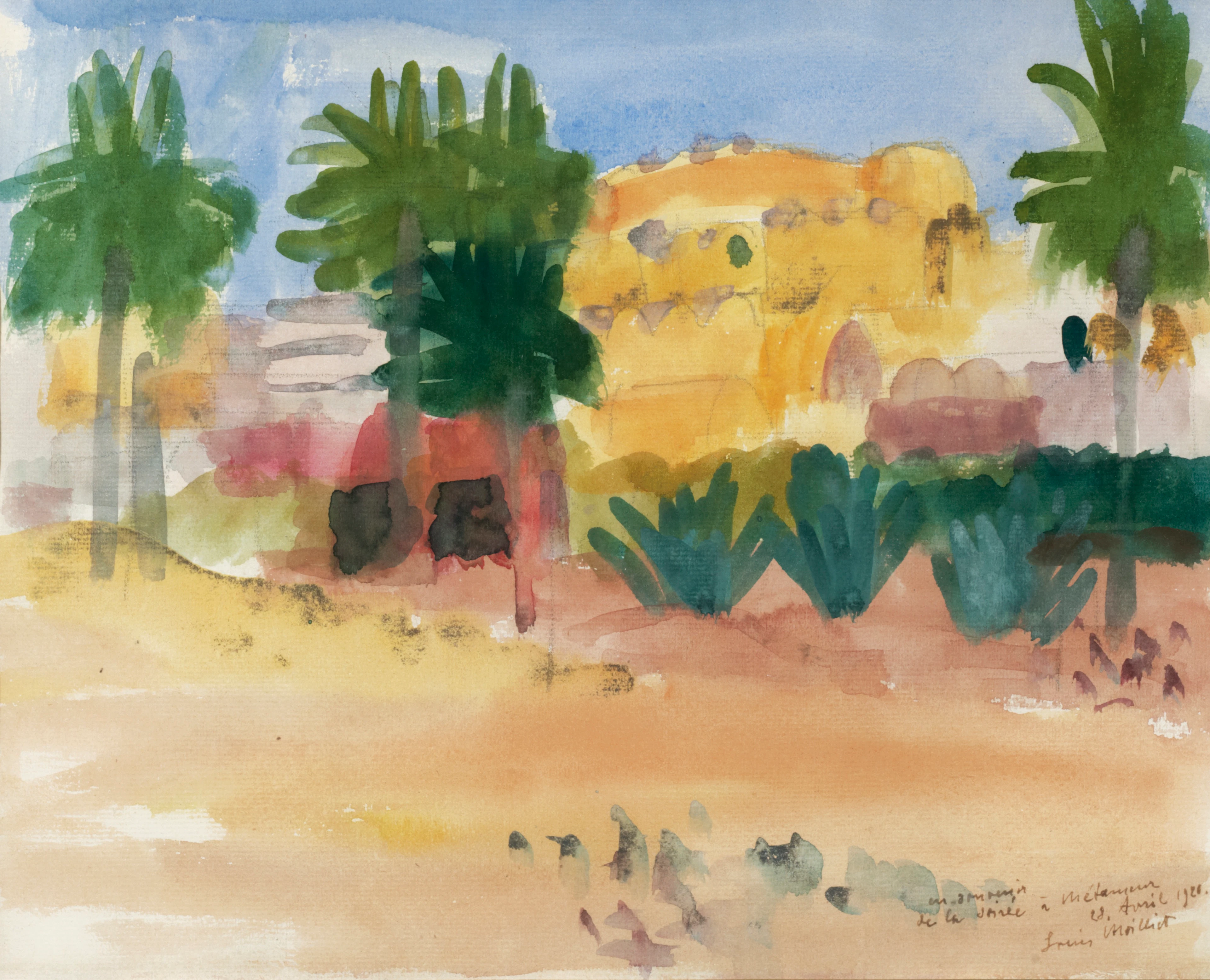 VUE DE MÉTAMEUR (TUNISIE), 1920VIEW OF MÉTAMEUR (TUNISIA), 1920