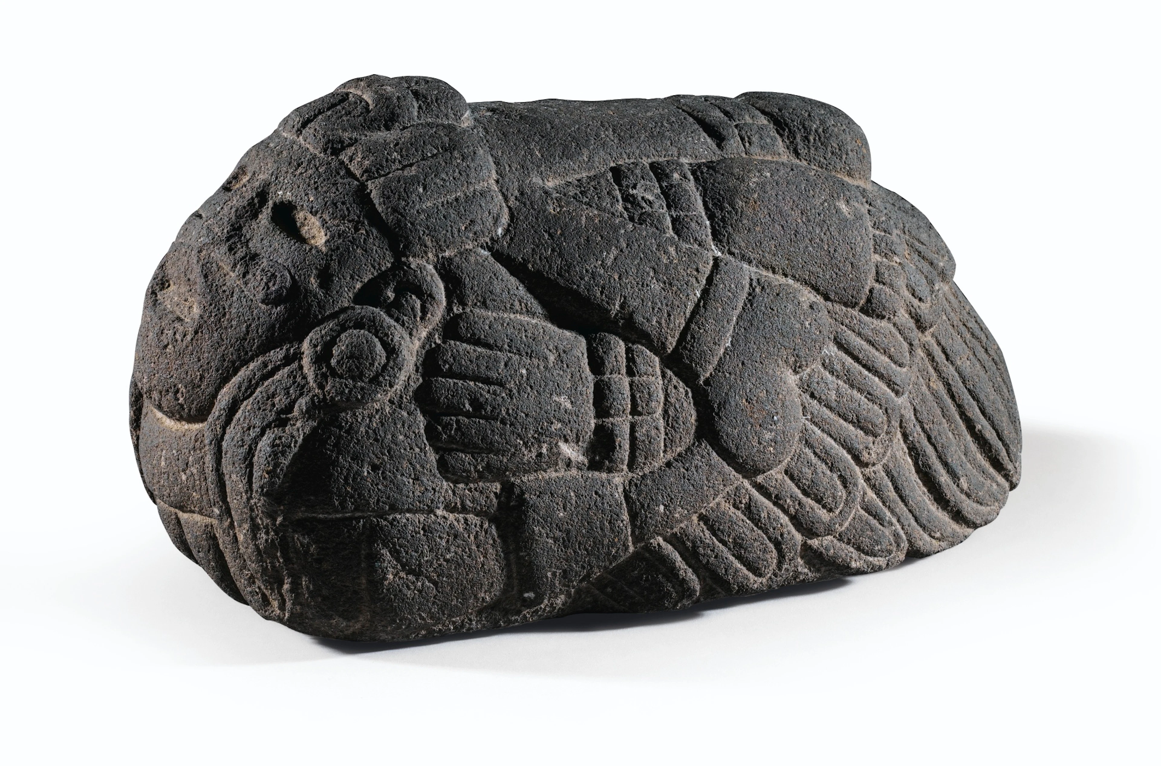 PETITE SCULPTURE REPRÉSENTANT UNE DIVINITÉ DÉSARTICULÉE CULTURE AZTÈQUE