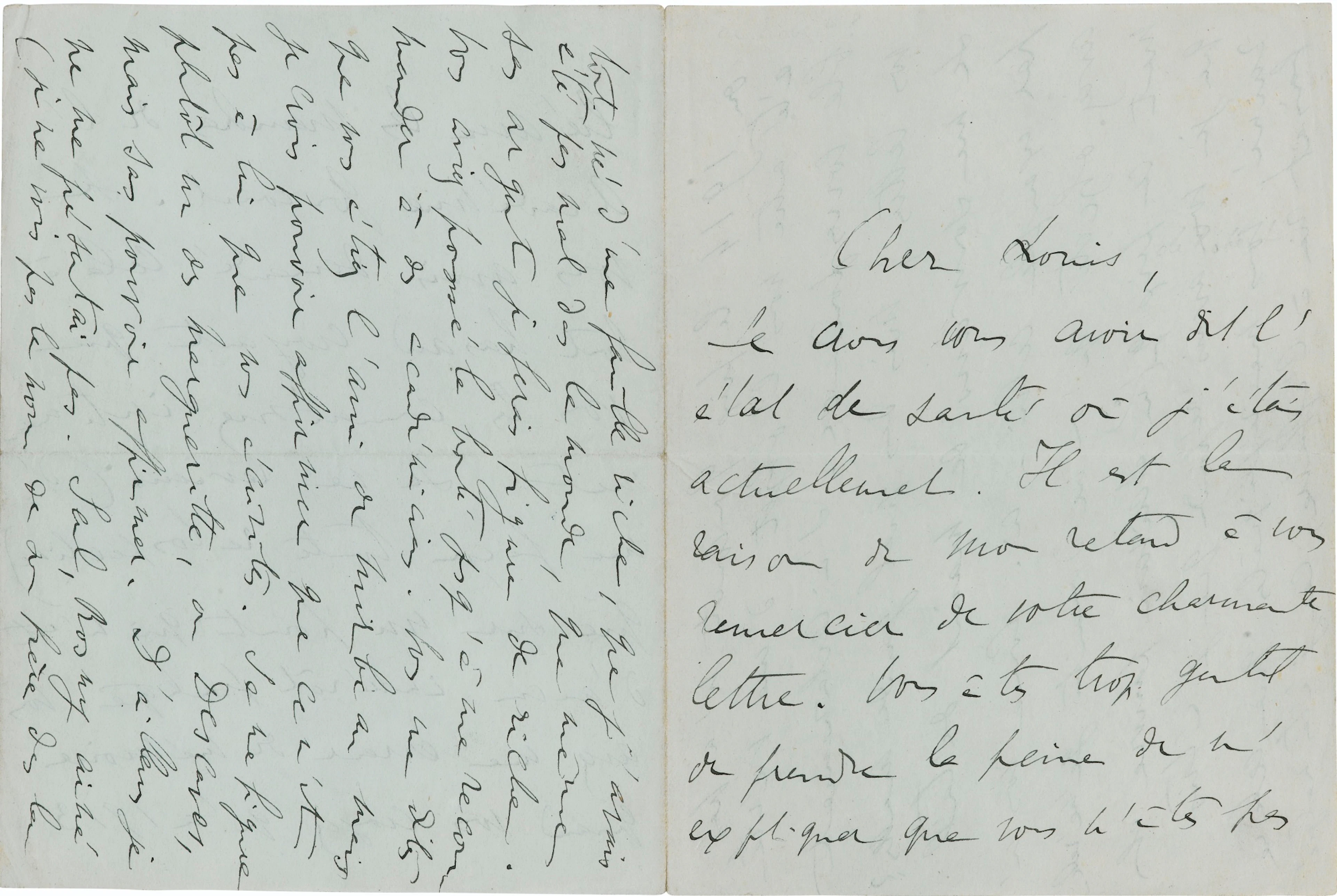 Lettre autographe signée à Louis de Robert. [Début septembre 1919].
