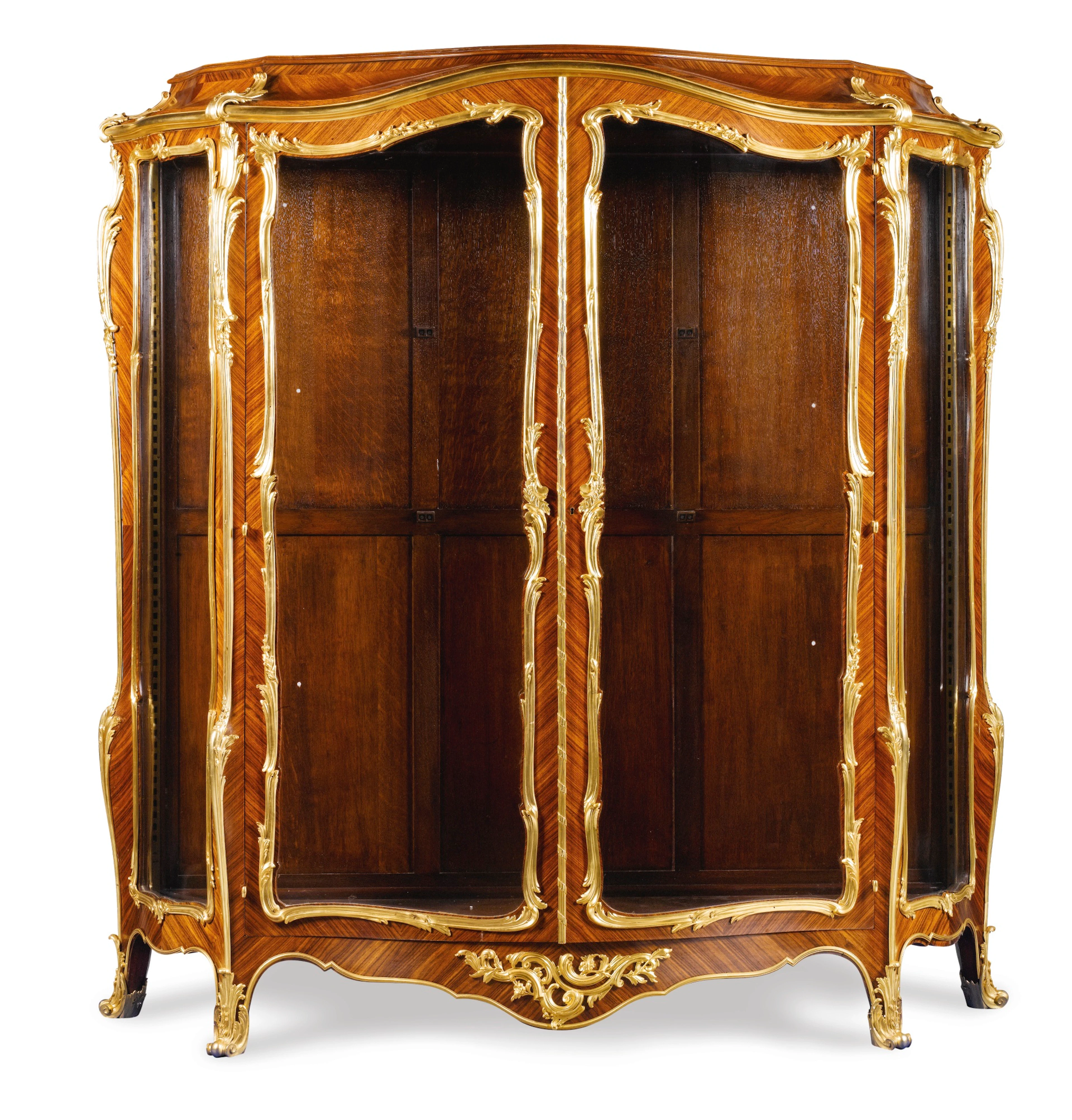 A french gilt-bronze-mounted kingwood vitrine by millet, paris circa 1880