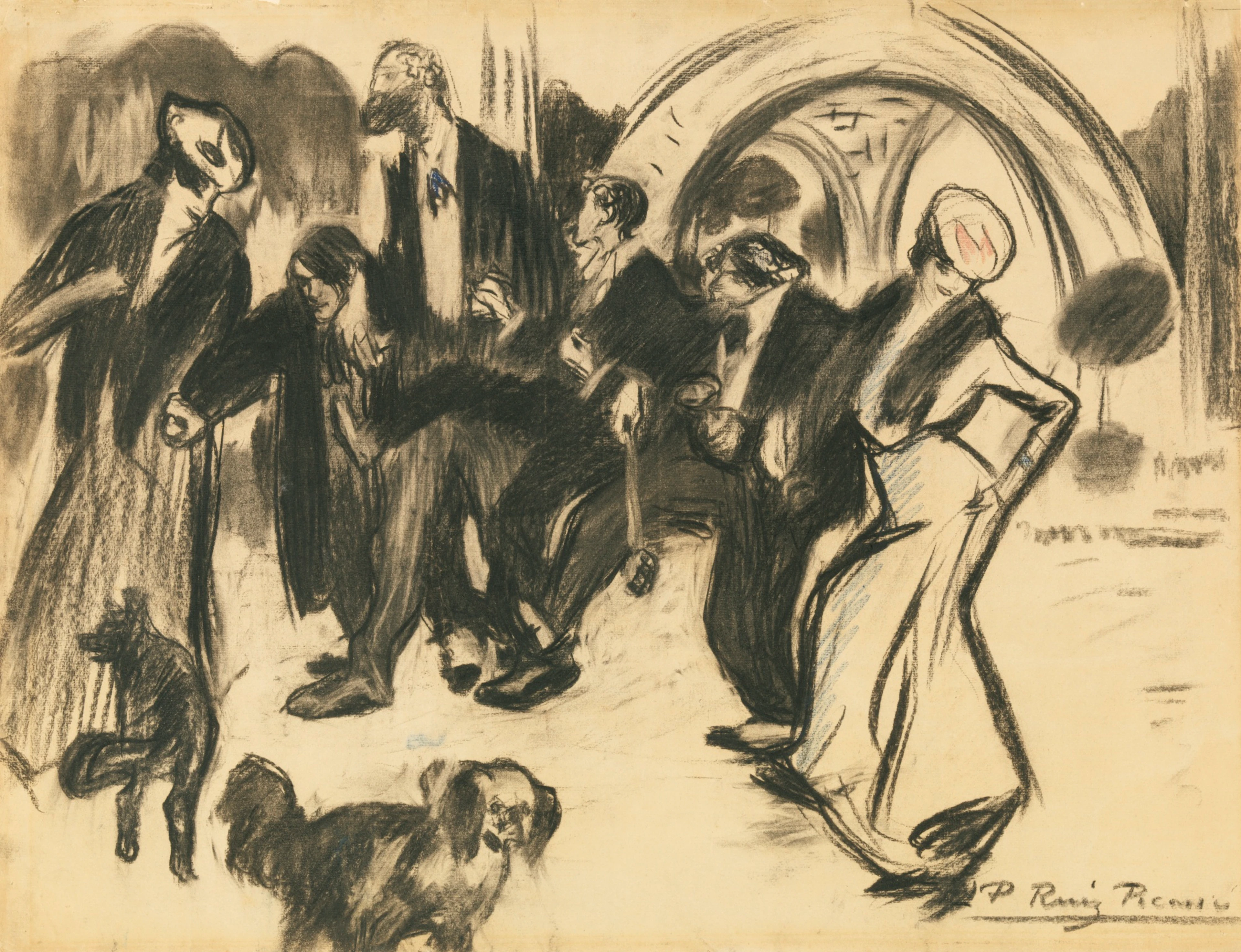 La Sortie de L'Exposition Universelle, Paris