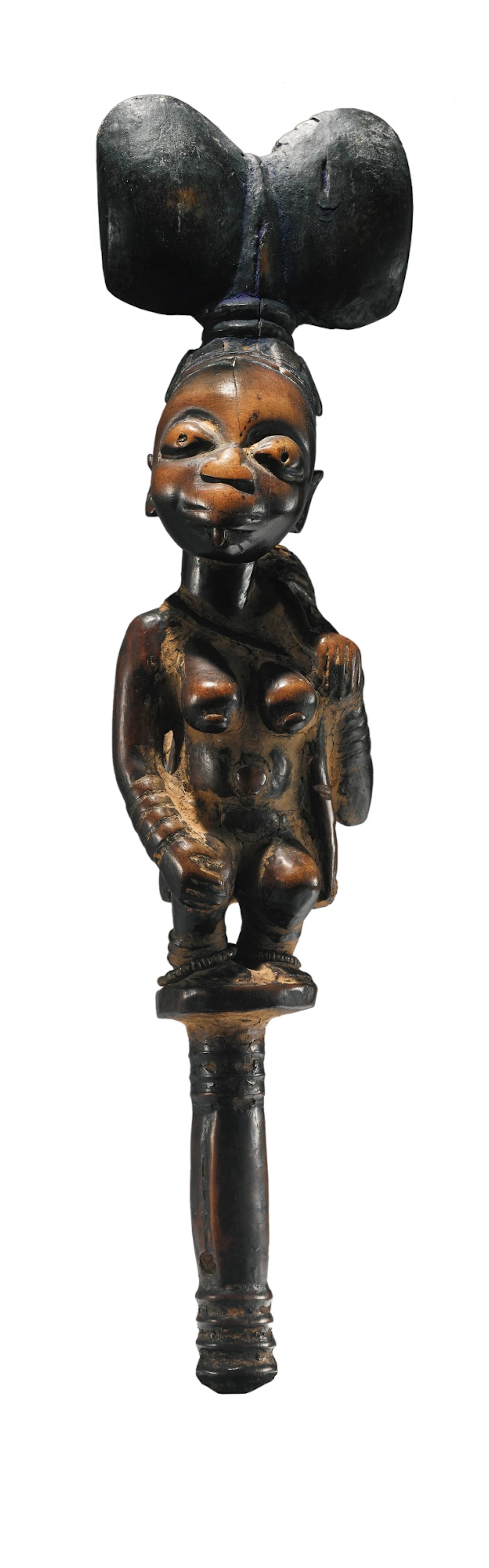 Yoruba scepter for a shango devotee, nigeria