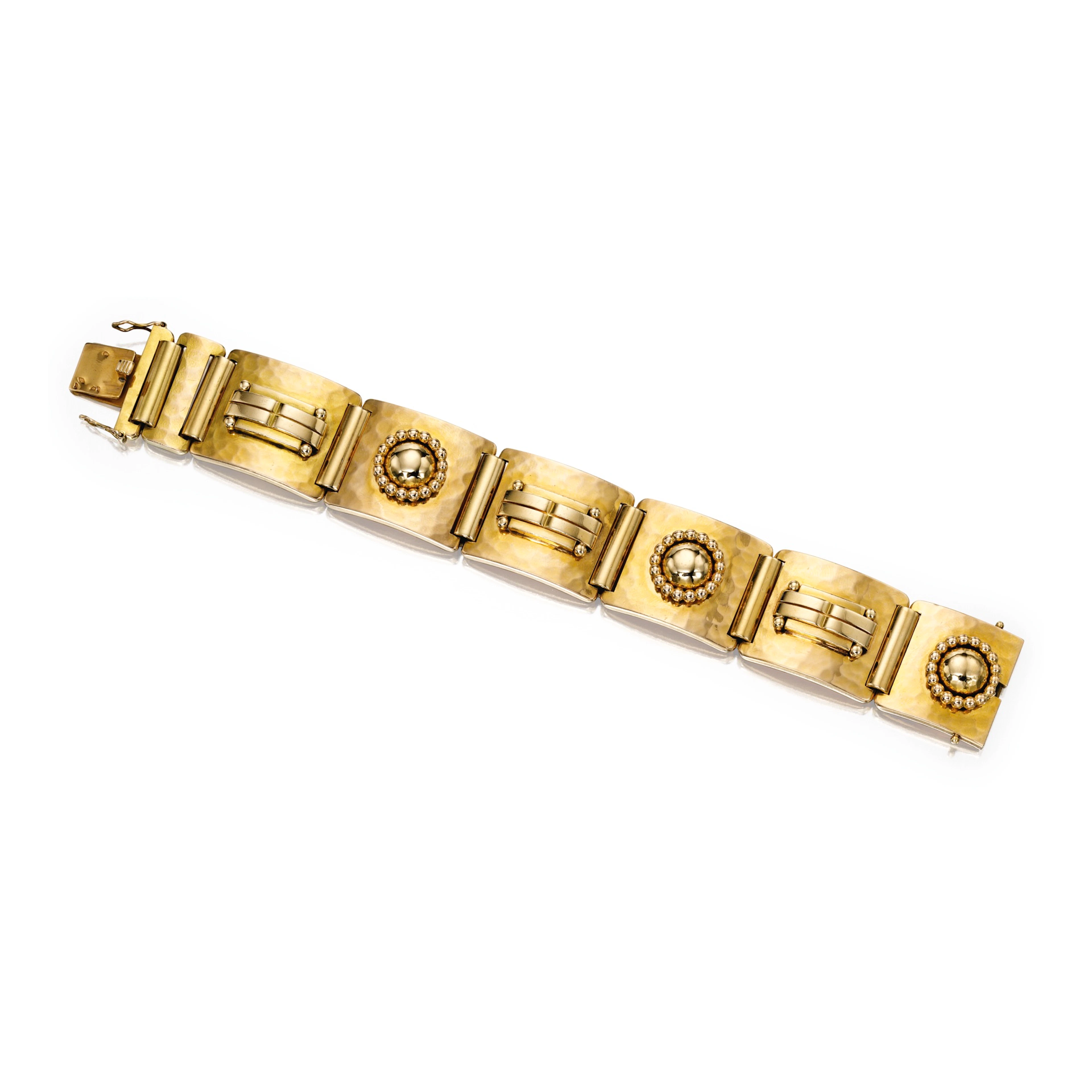 18 karat gold bracelet, jean després, france