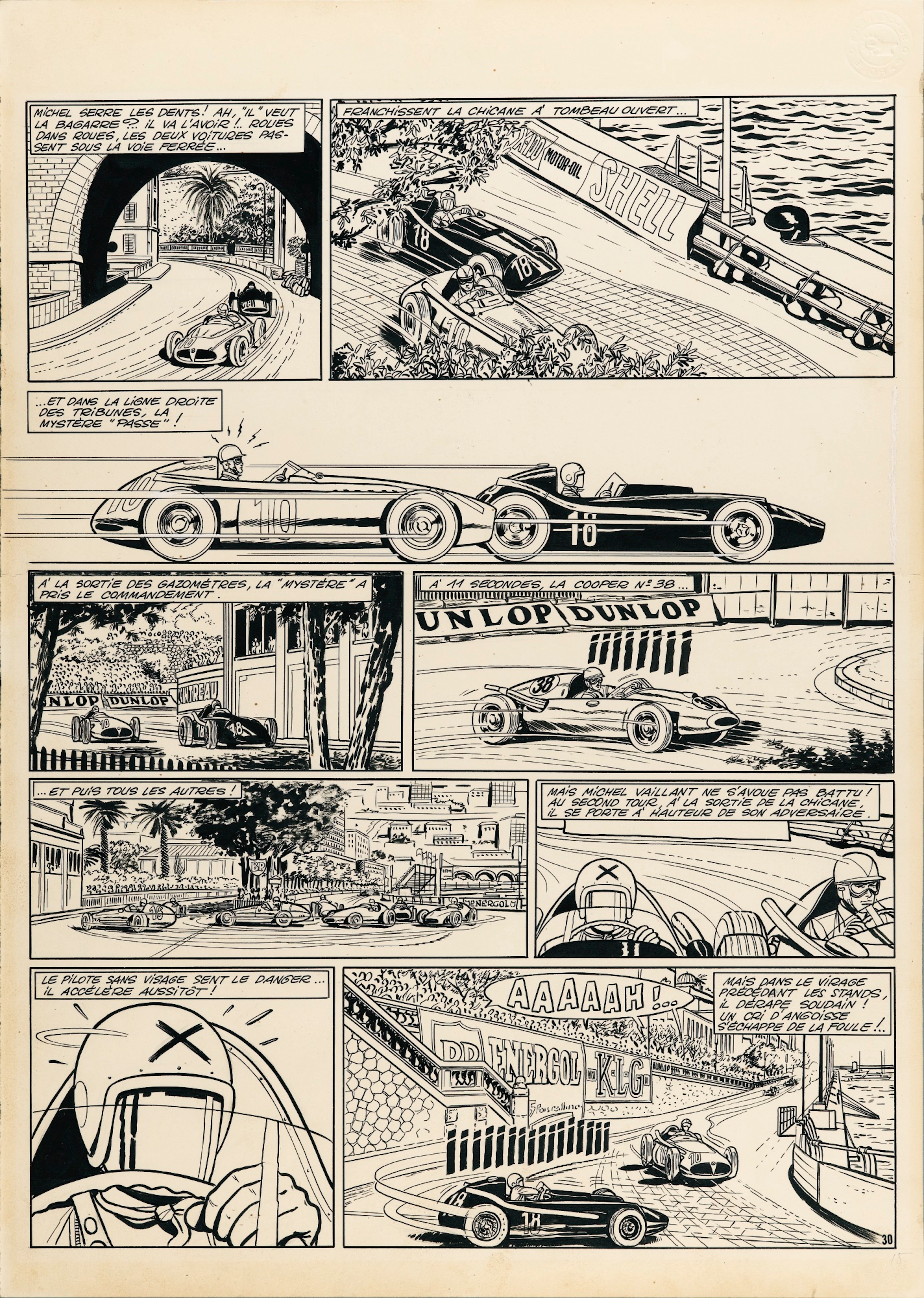 JEAN GRATON (NÉ EN 1923) MICHEL VAILLANT, LE PILOTE SANS VISAGE |