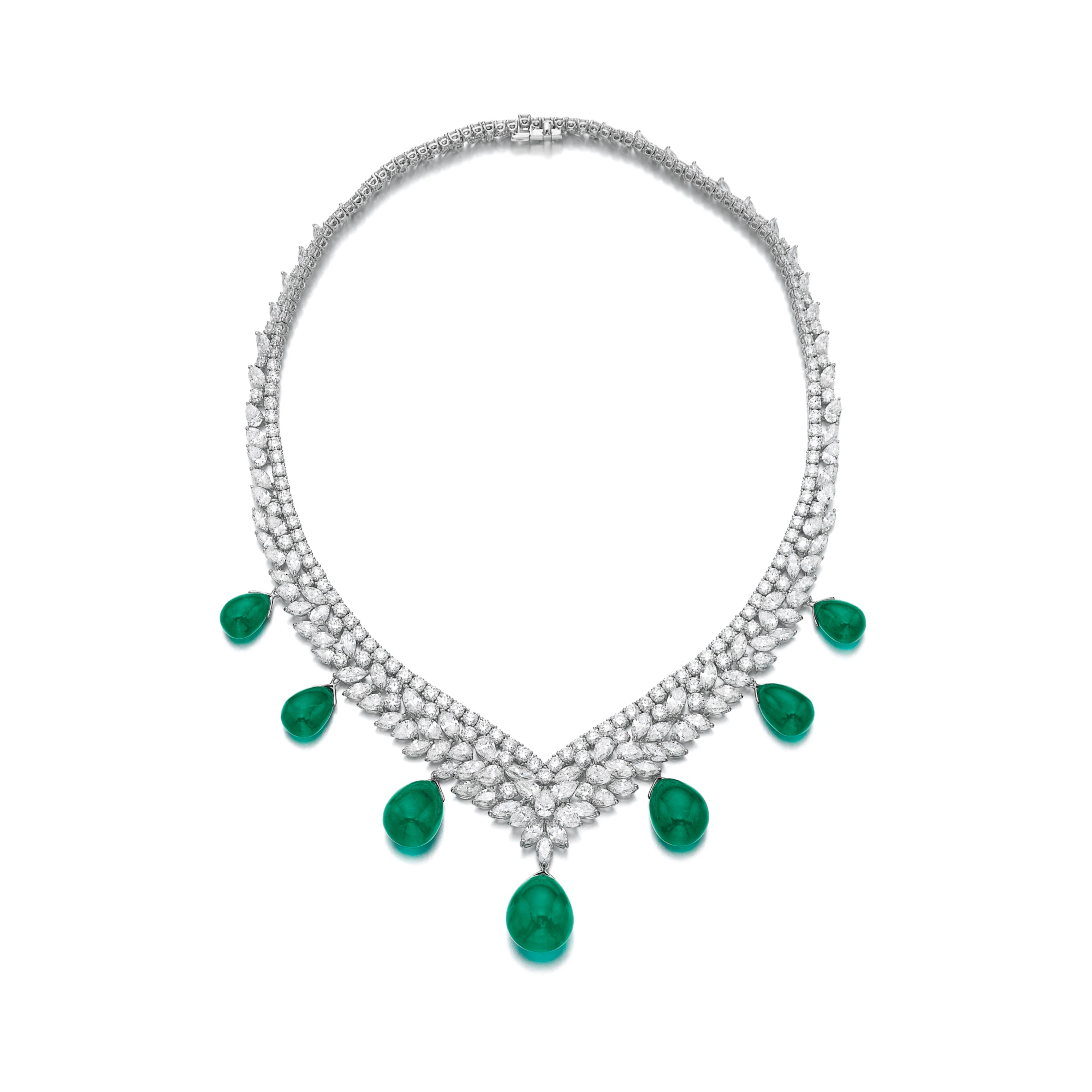 Emerald and diamond necklace, fürst