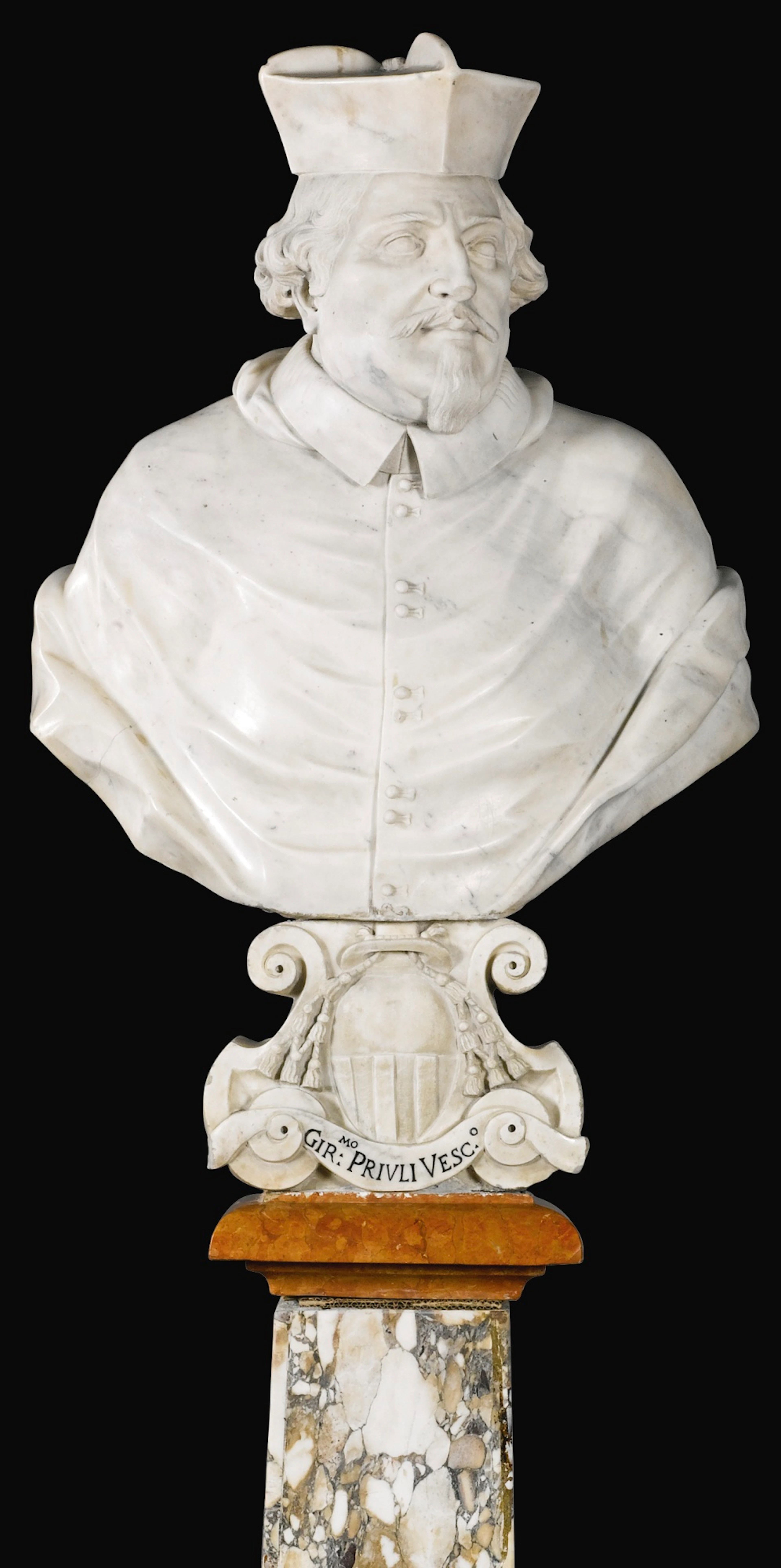 Pair of busts of Pope Alexander VIII and probably Gerolamo Priuli