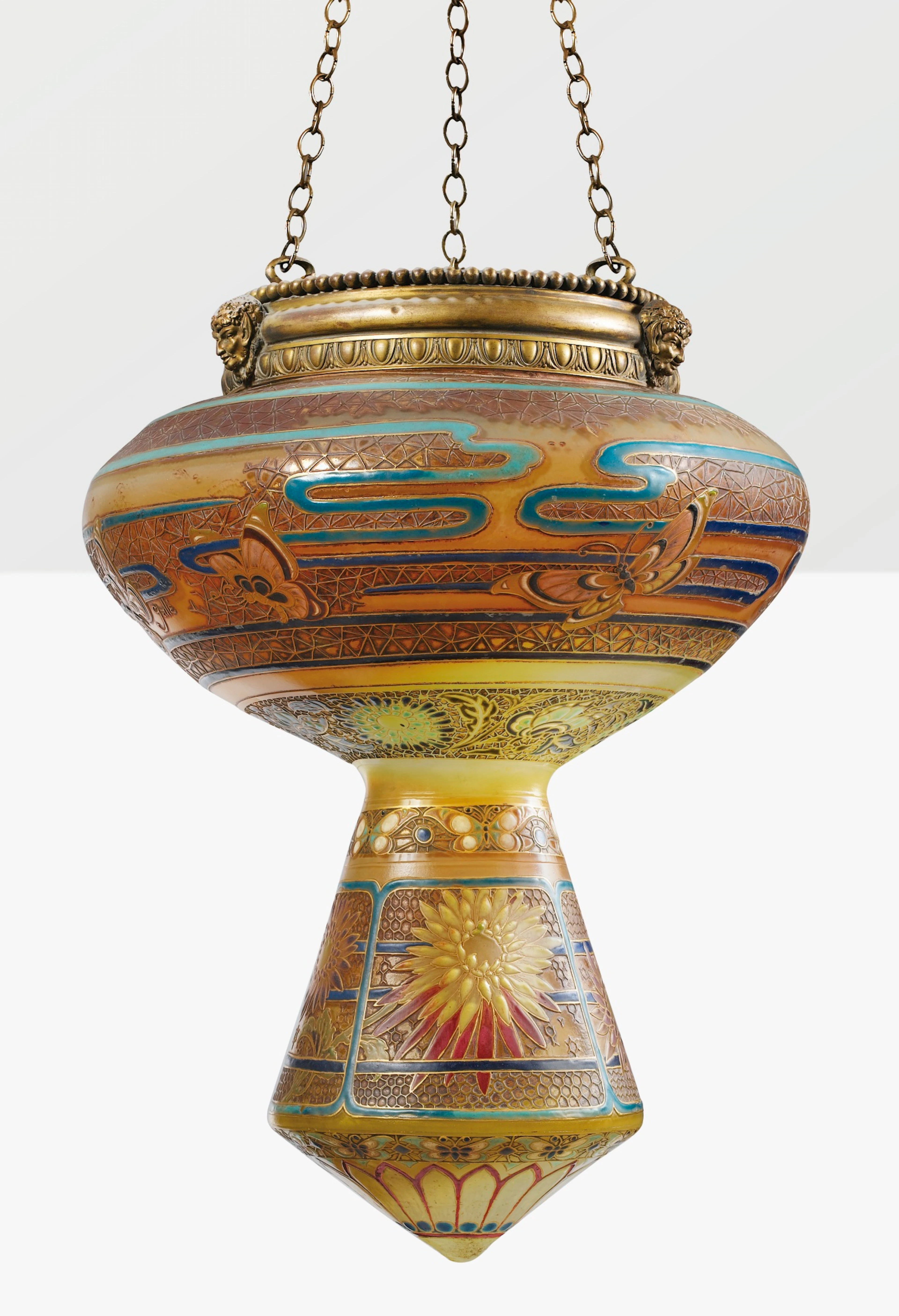 Grande lampe de mosquée, vers 1890
