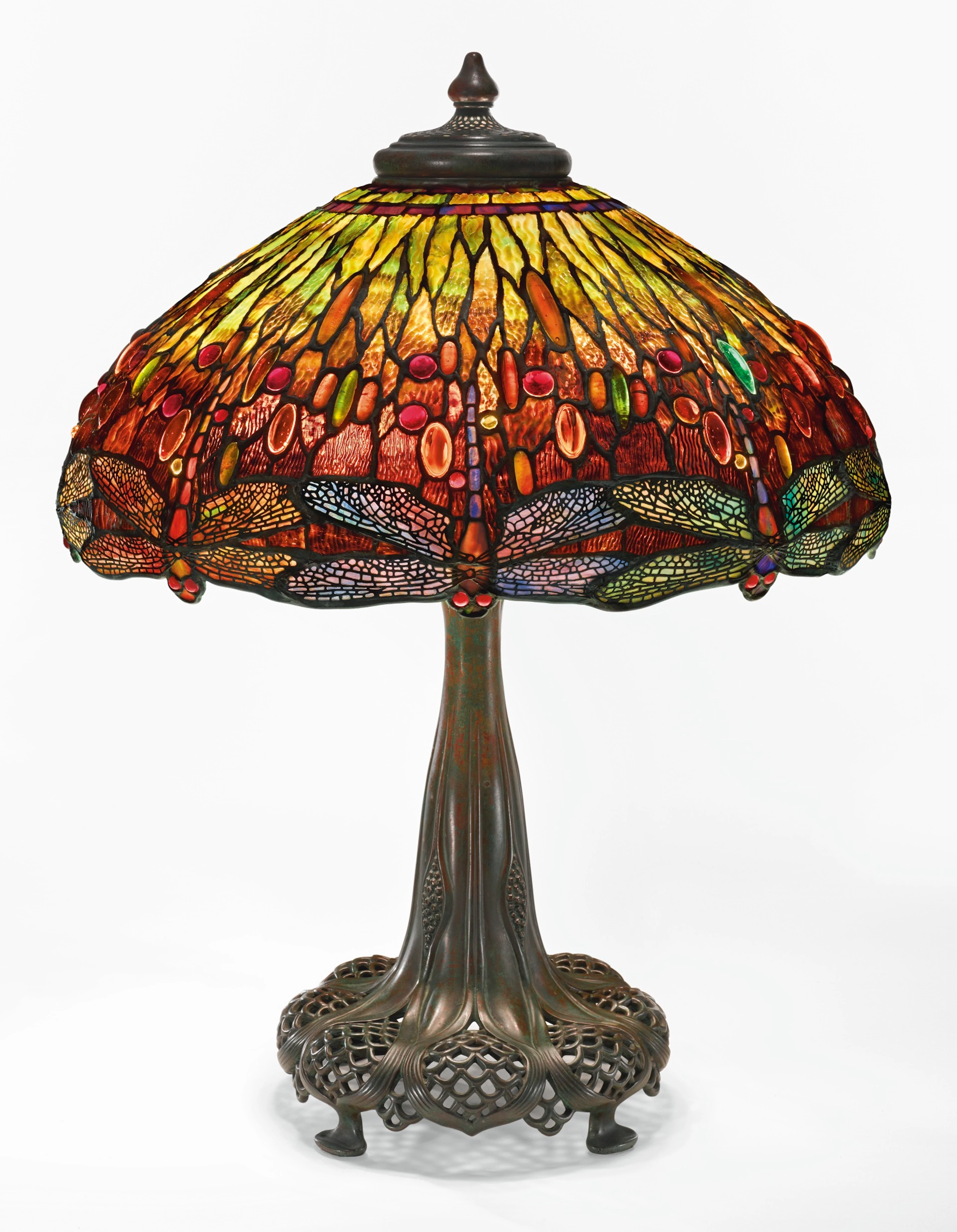 An Important "Dragonfly" Table Lamp from the Collection of Andrew Carnegie
