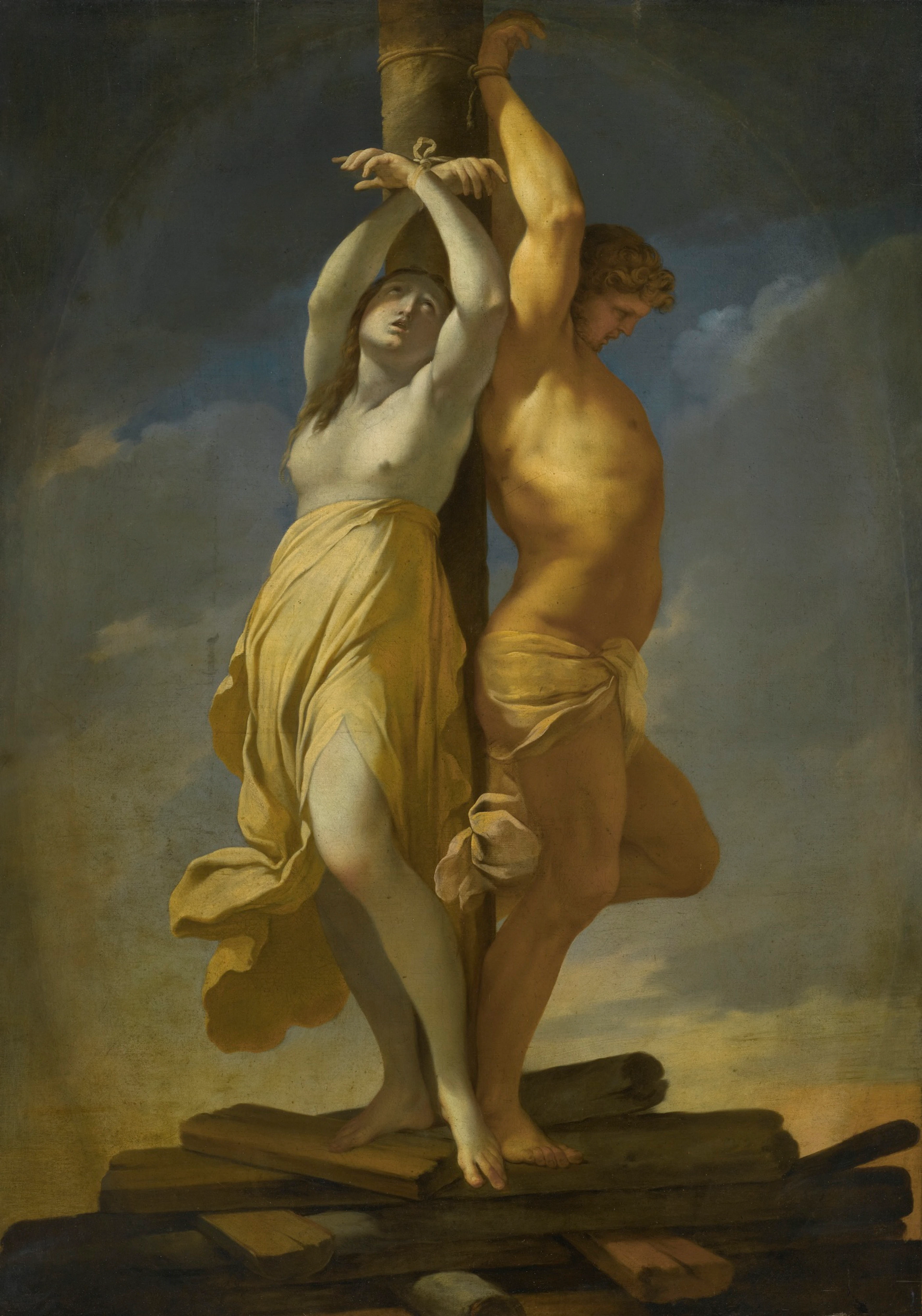 Olindo and Sofronia on the pyre