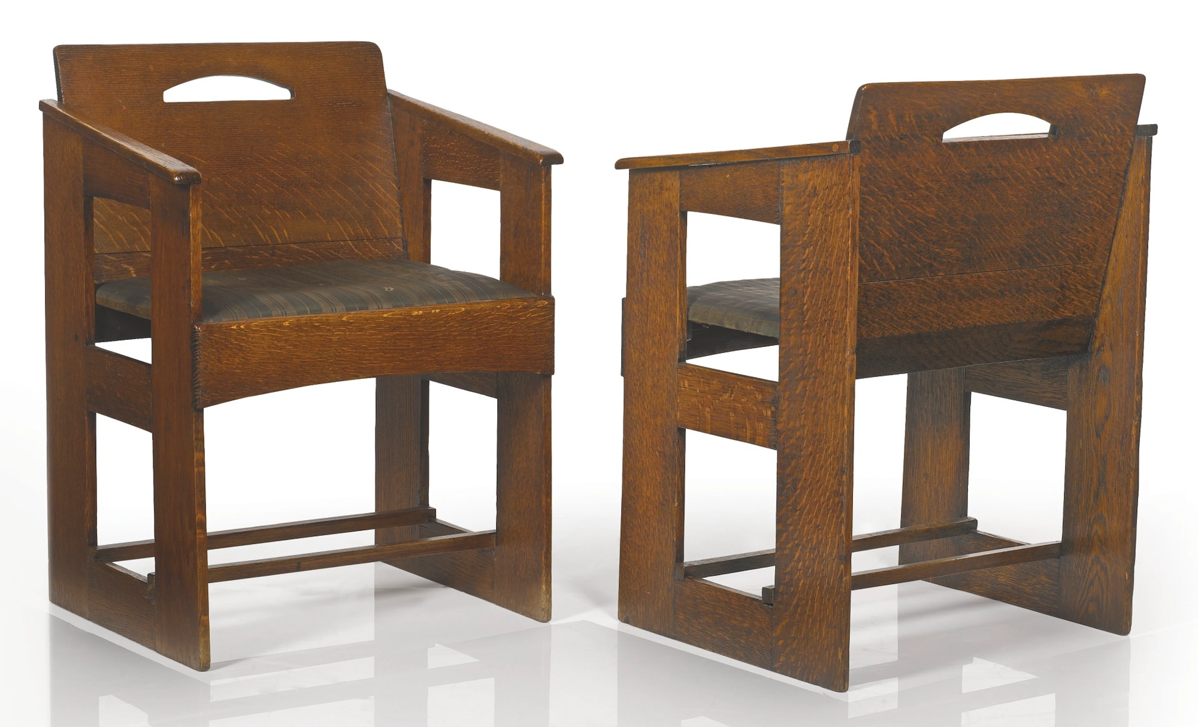 Pair of Armchairs From the Willow Tea Rooms, Glasgow, 1903