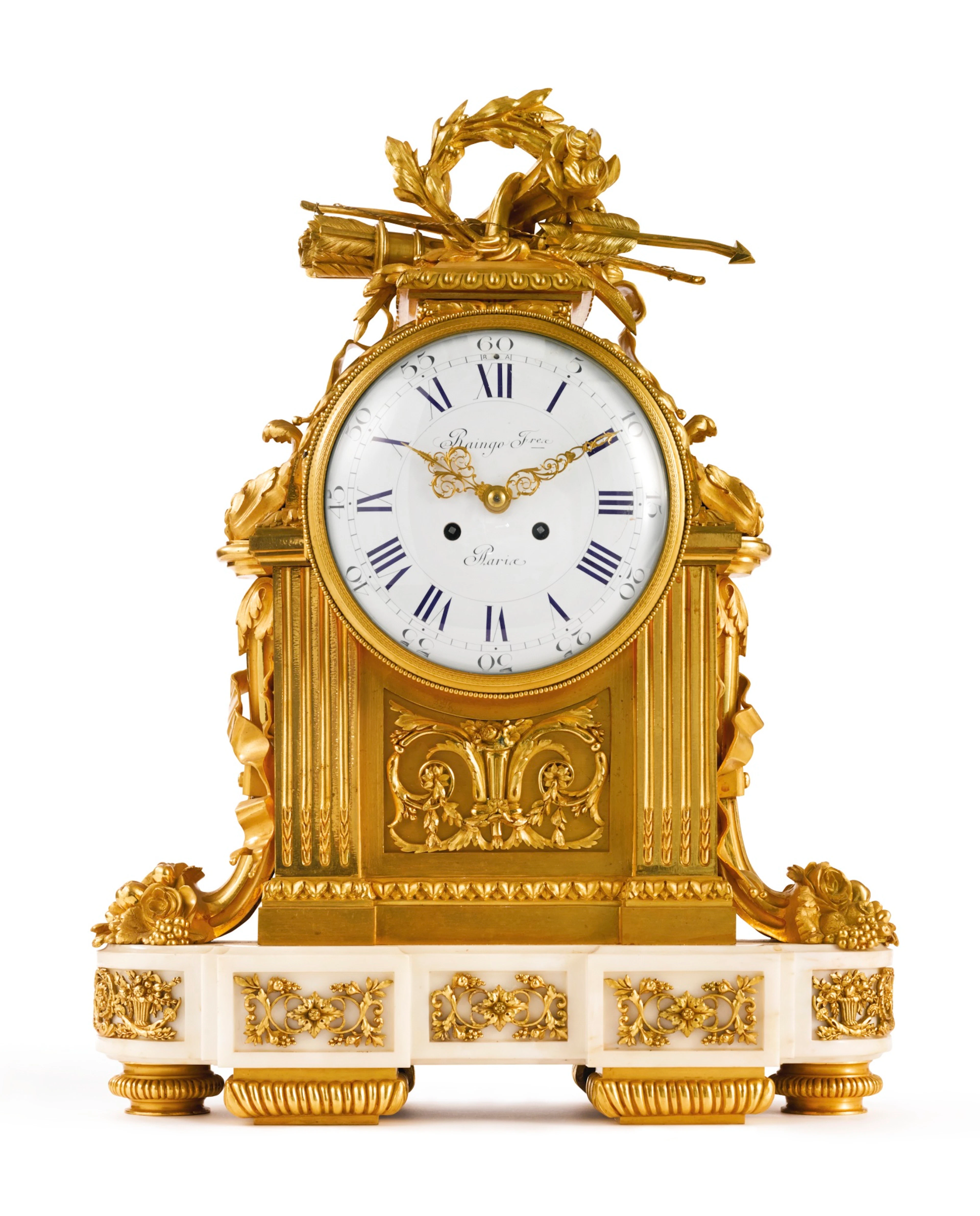 Raingo frères french, fl. 1830 a large louis xvi style gilt bronze