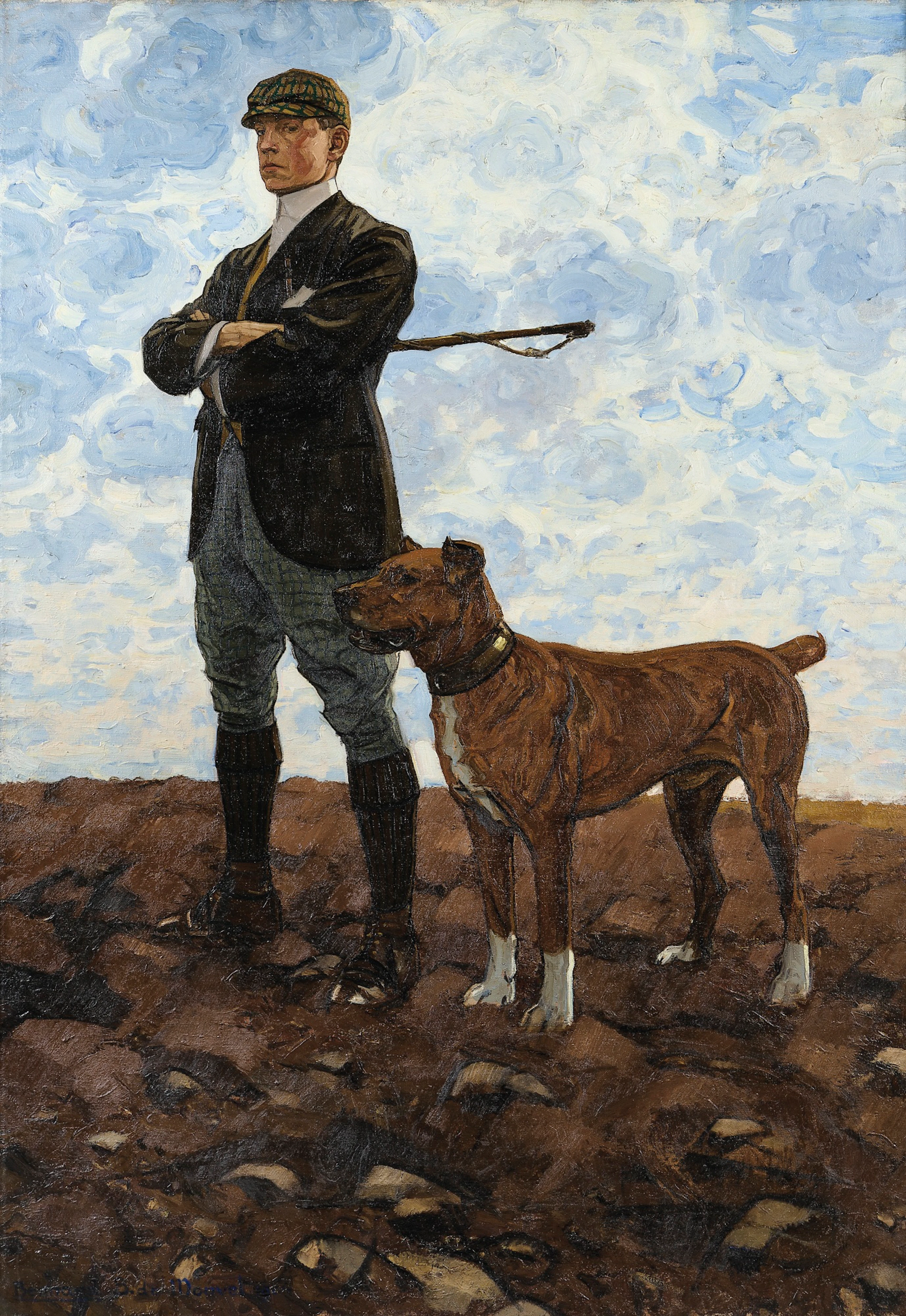 Roger Boutet de Monvel au molosse