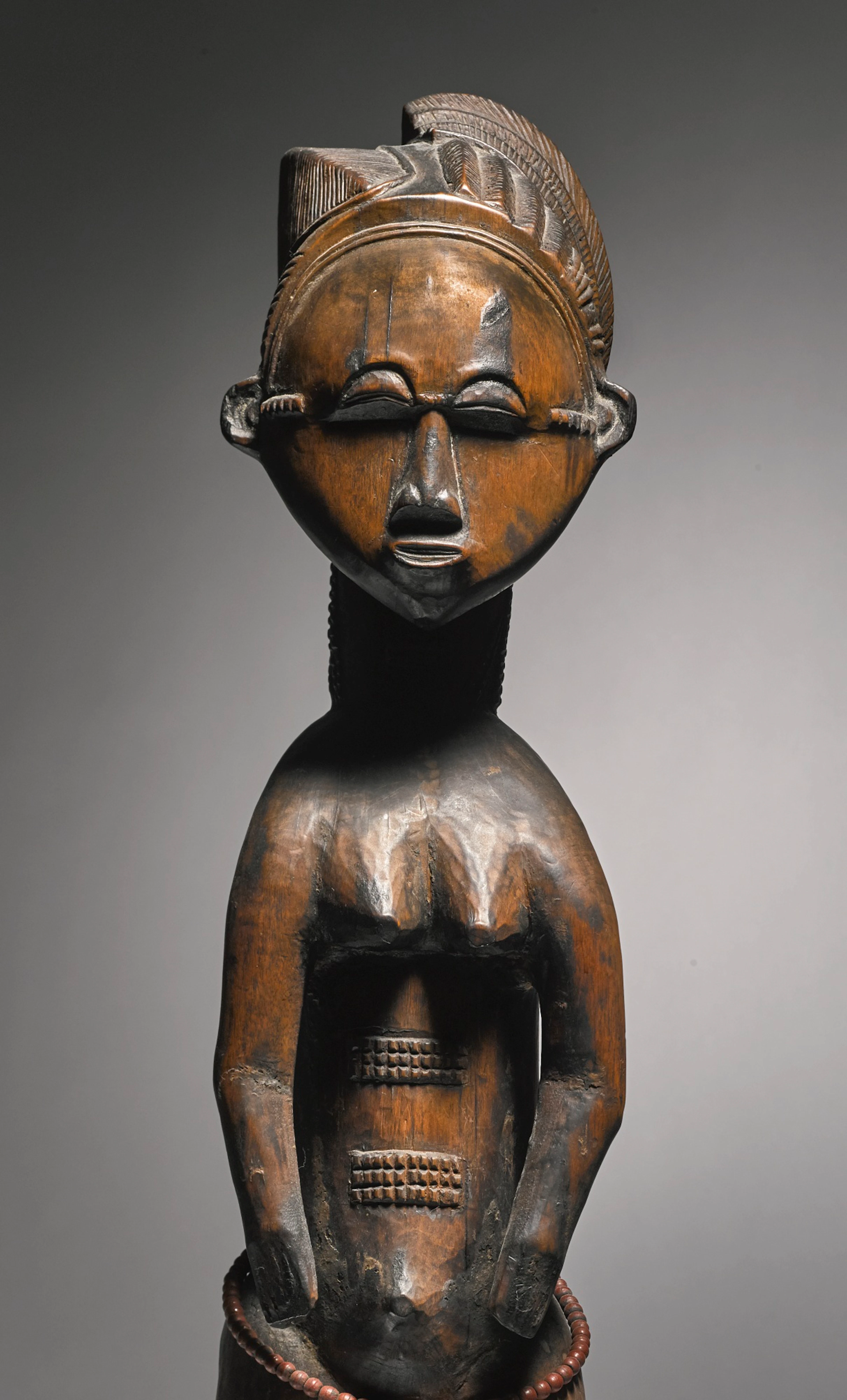 Baule female figure, côte d'ivoire