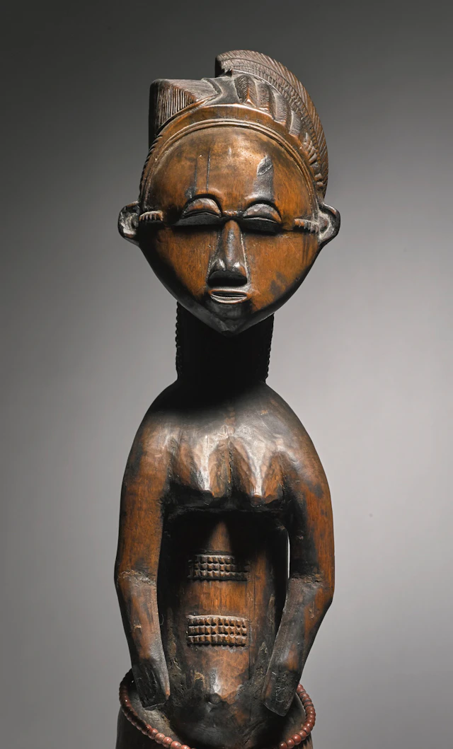 Baule female figure, côte d'ivoire