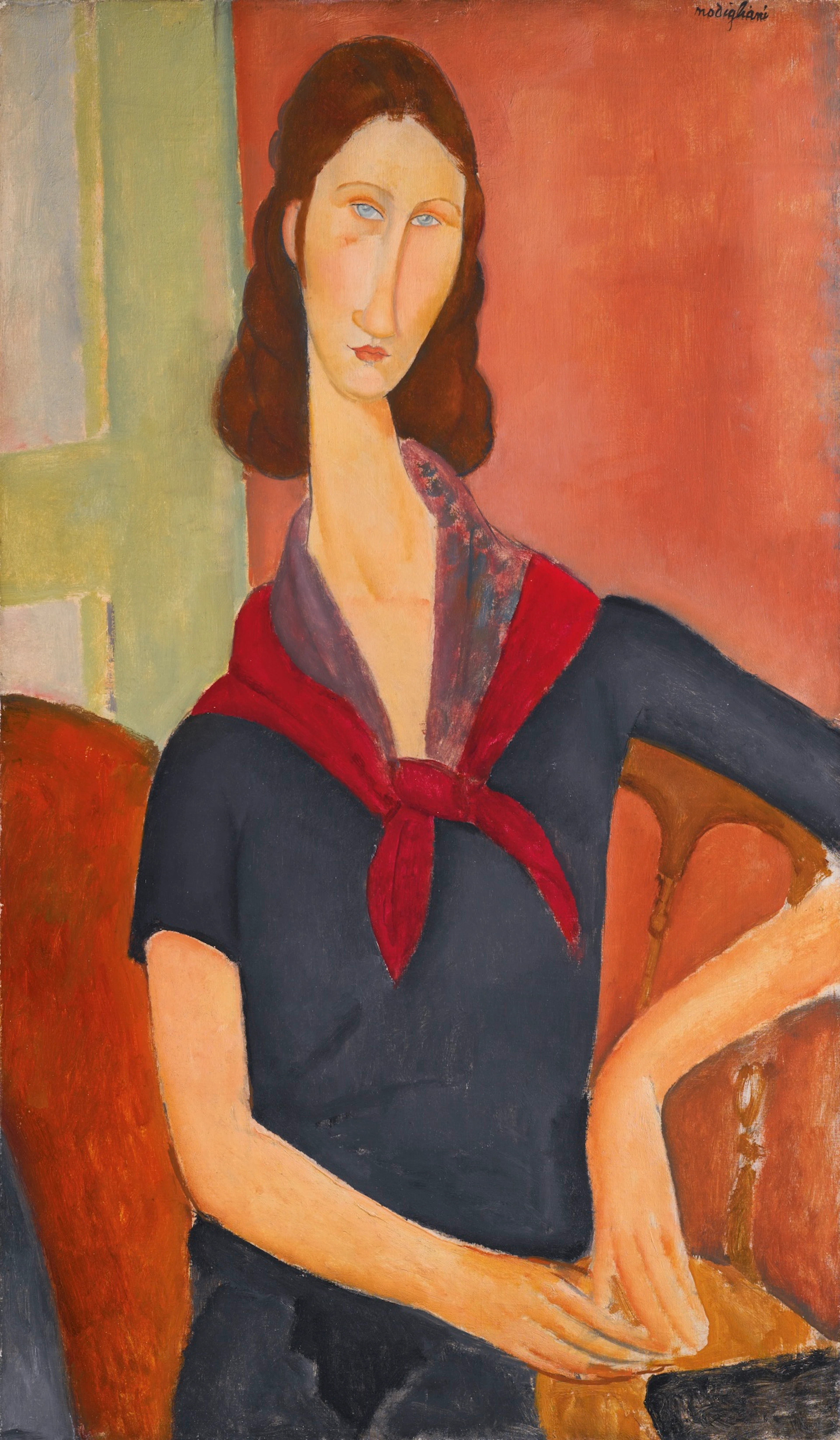Jeanne Hébuterne (au foulard)