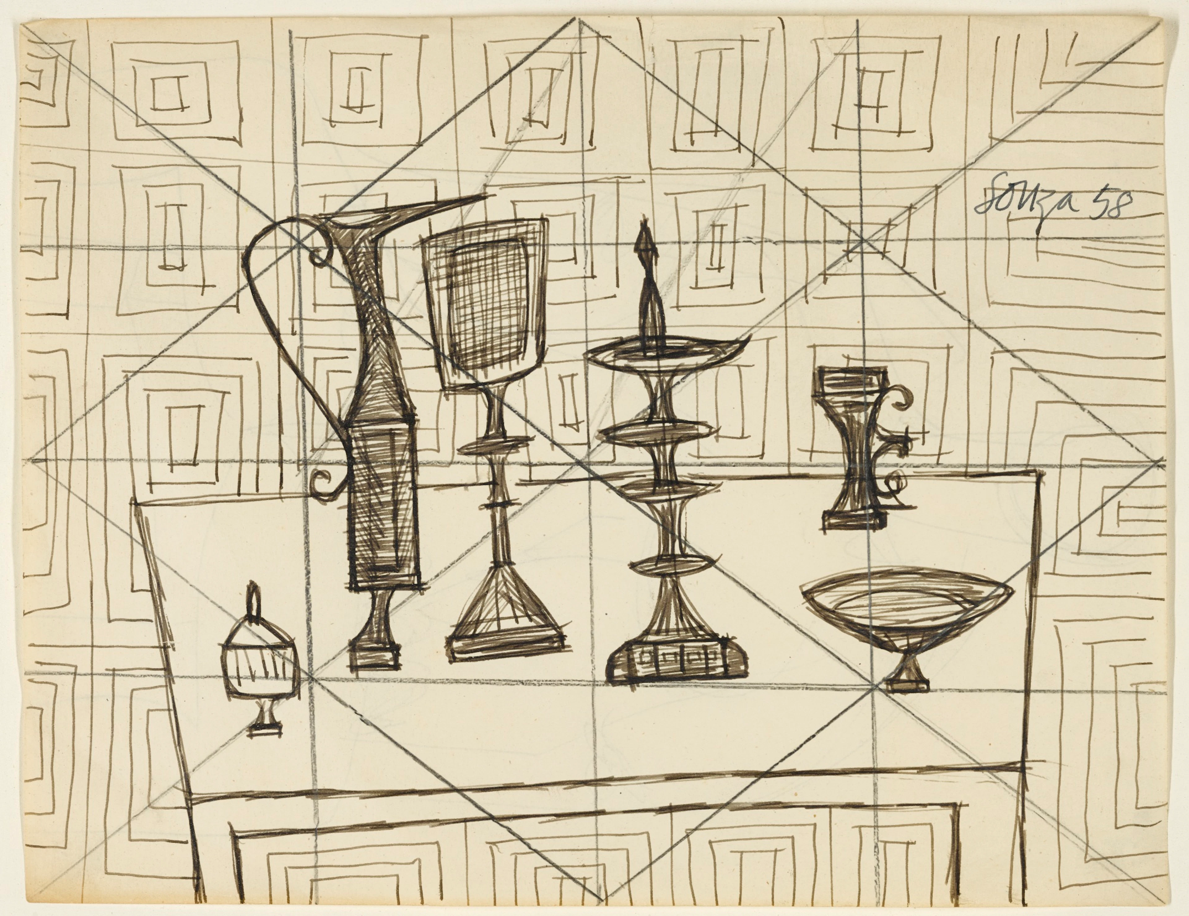 Untitled (Study for Still Life - Maxwell Fry)