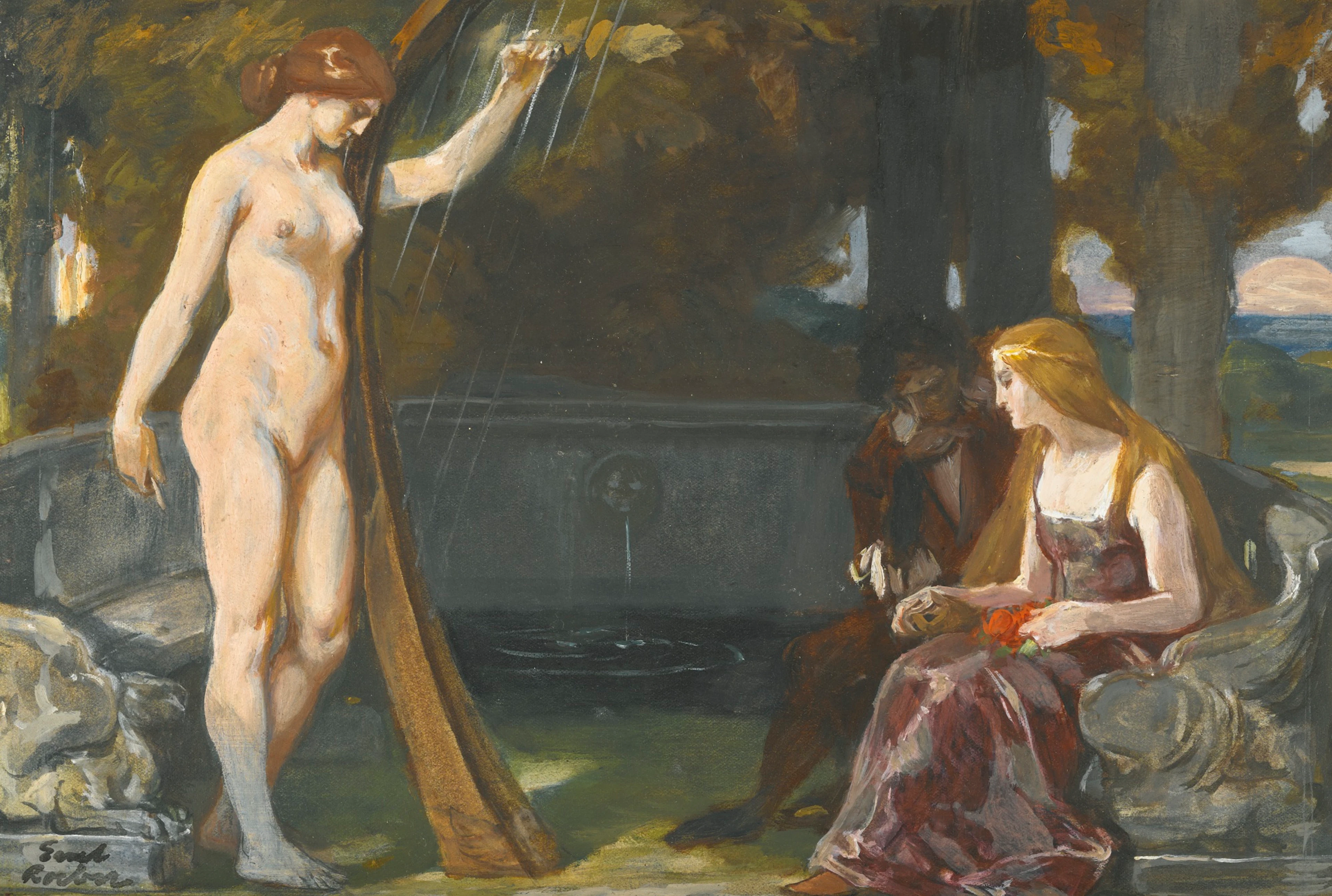 Six Pictures Including Works by Ernst Rober and Karl Wilhelm Hahn