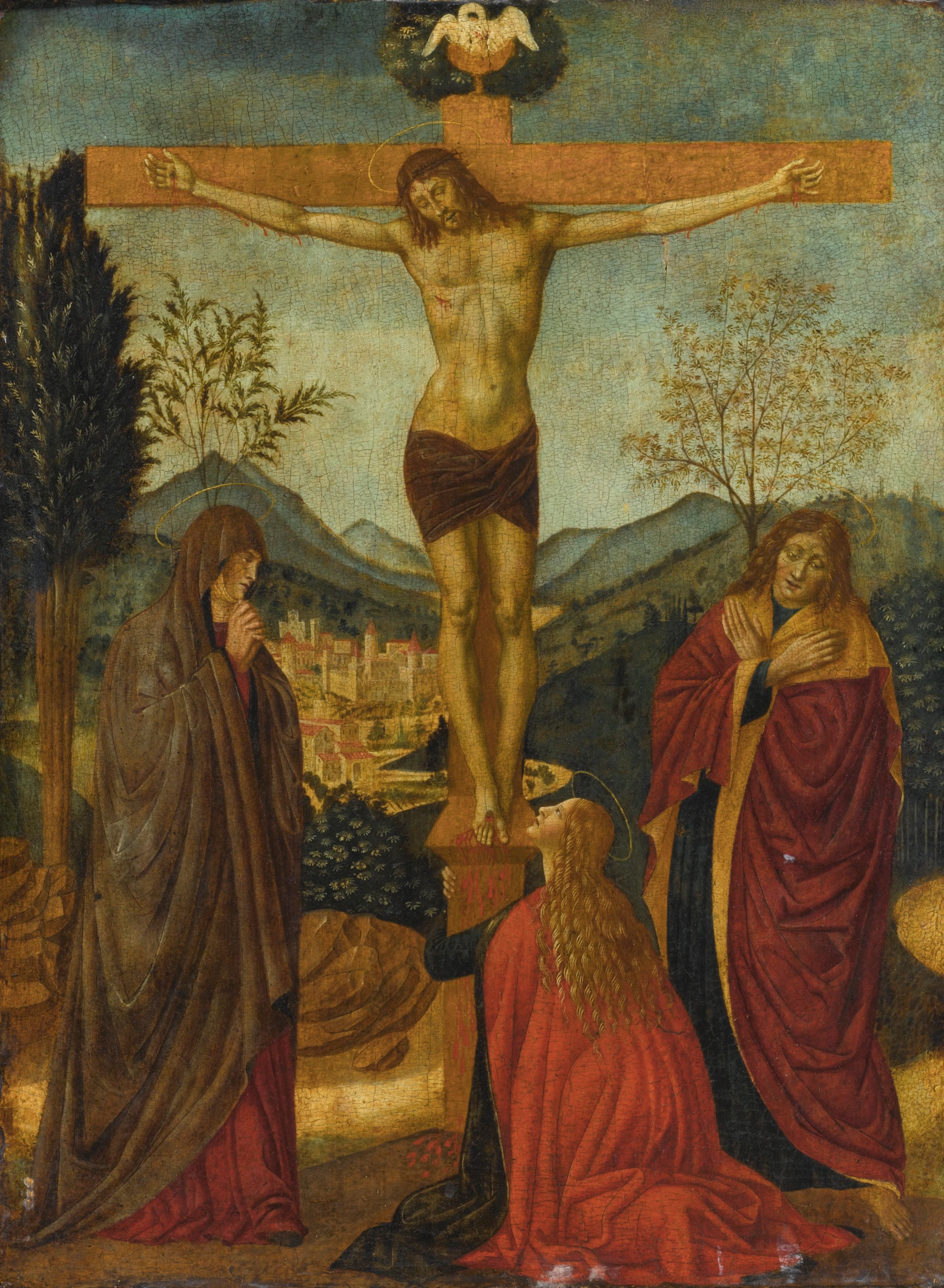 The Crucifixion, with the Madonna and Saints John the Evangelist and