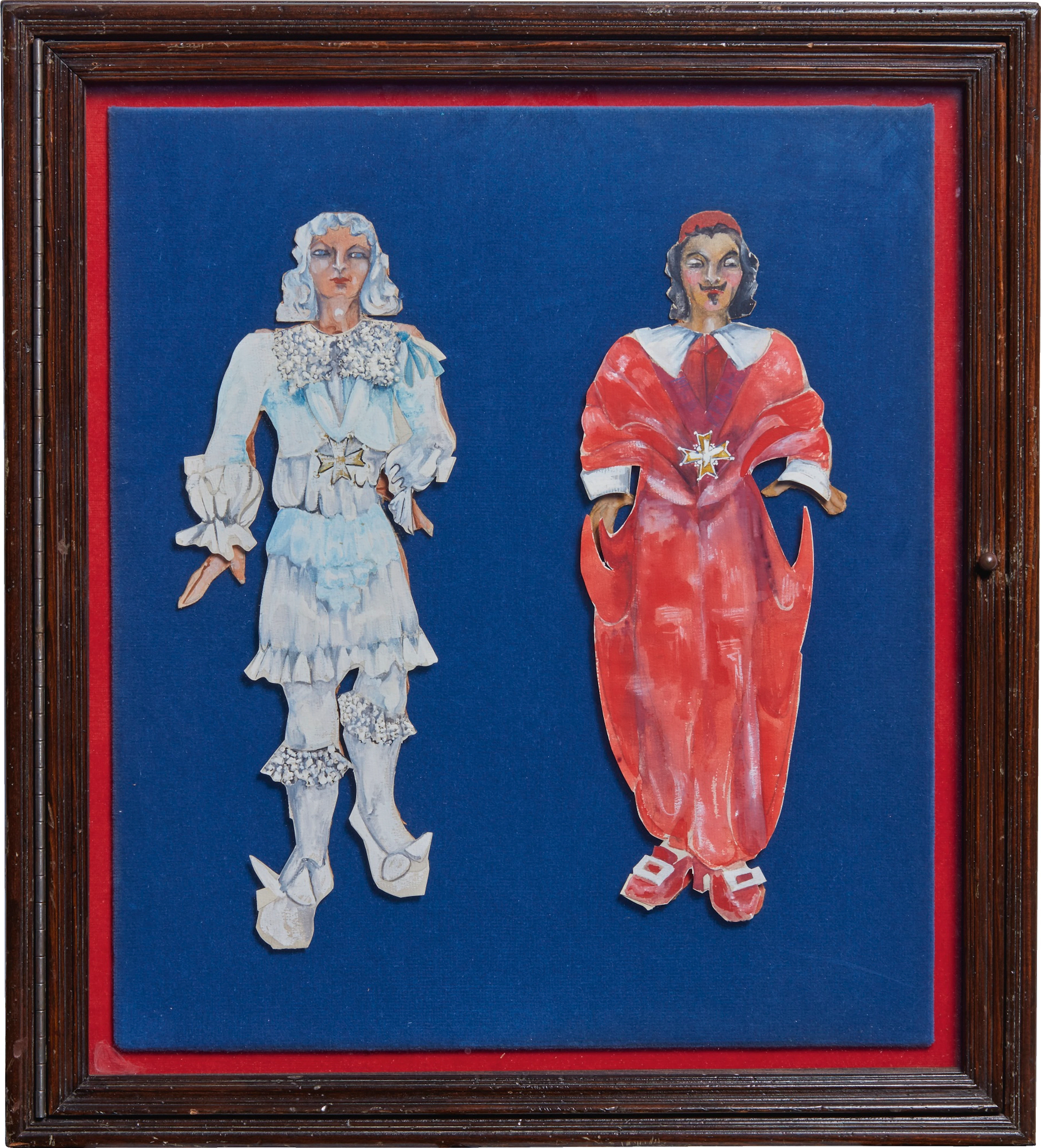 A Group of Paper Dolls with Costumes, circa 1927