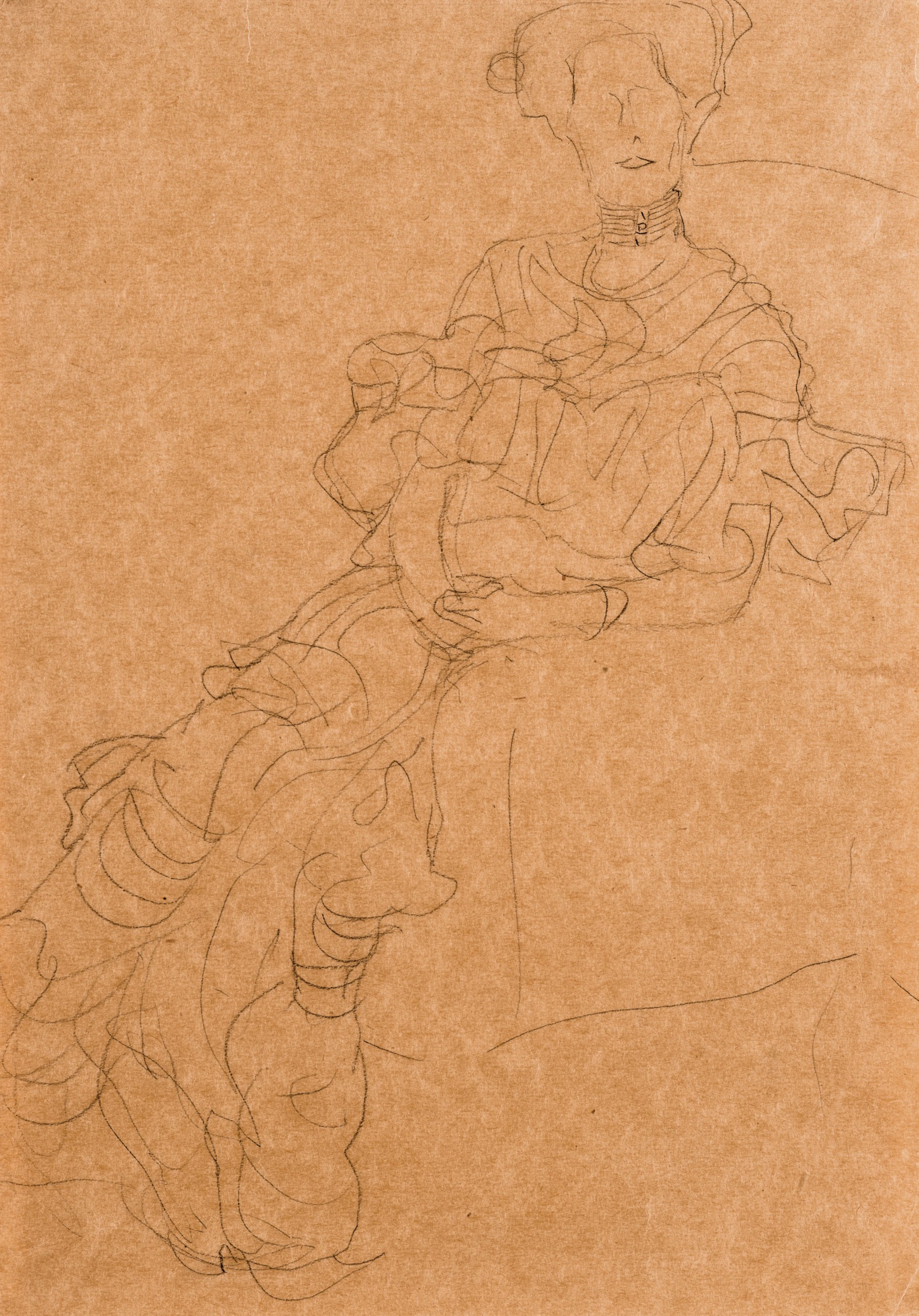 Fritza Riedler im Rüschenkleid (Fritza Riedler in a Frilled Dress)