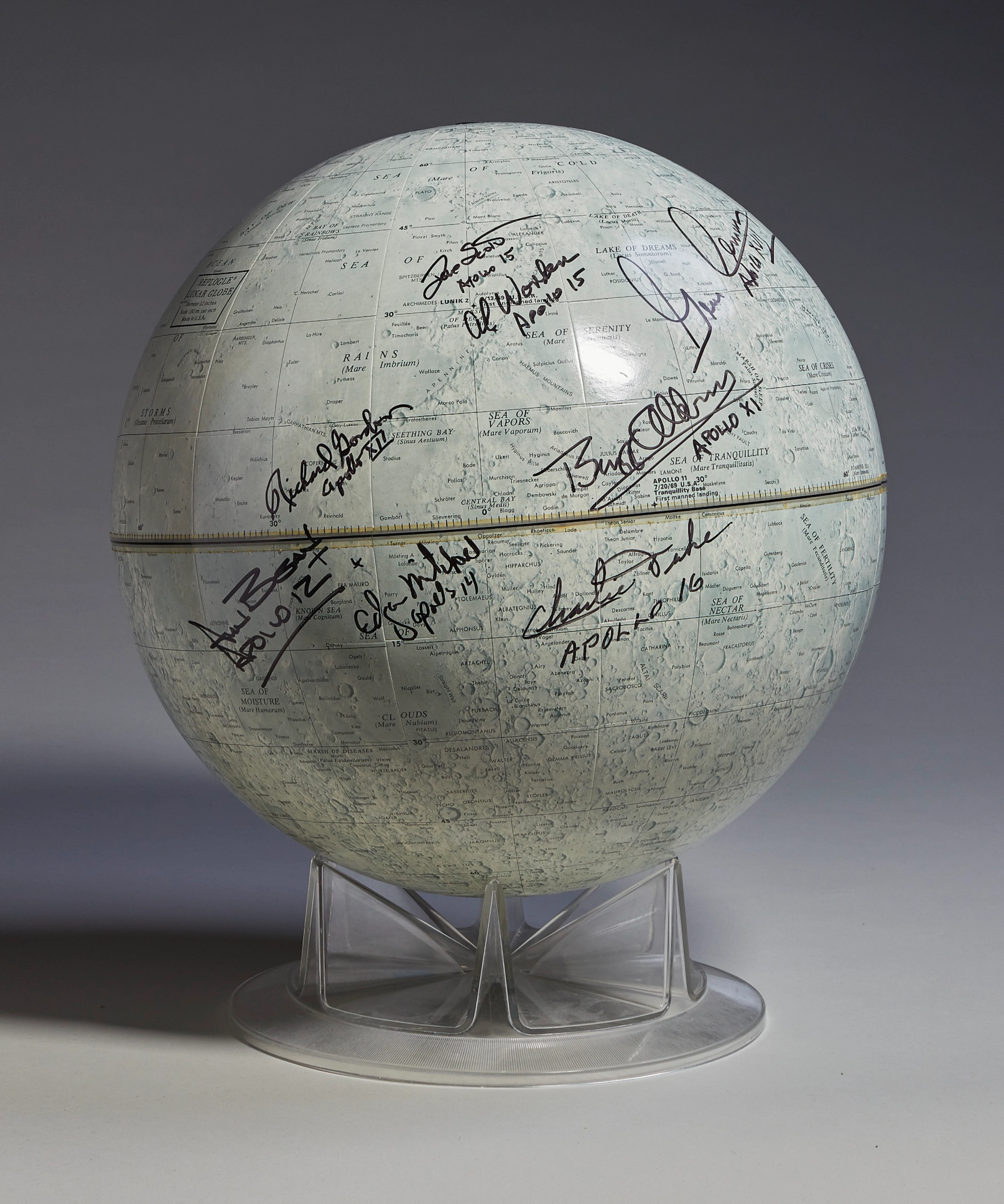 Replogle Lunar Globe, USA, ca. 1969