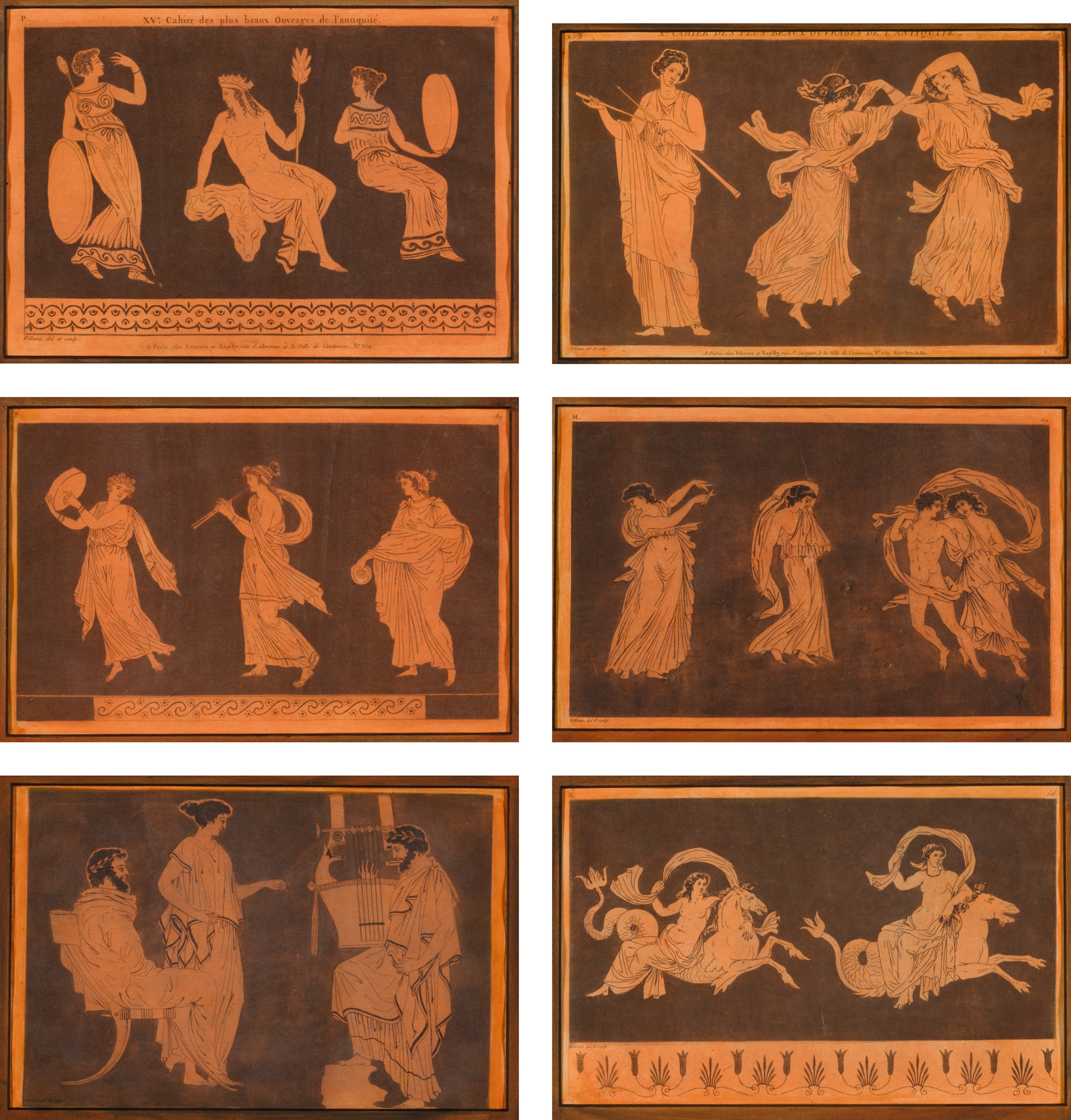 Peintures des vases antiques de la collection de son excellence M.