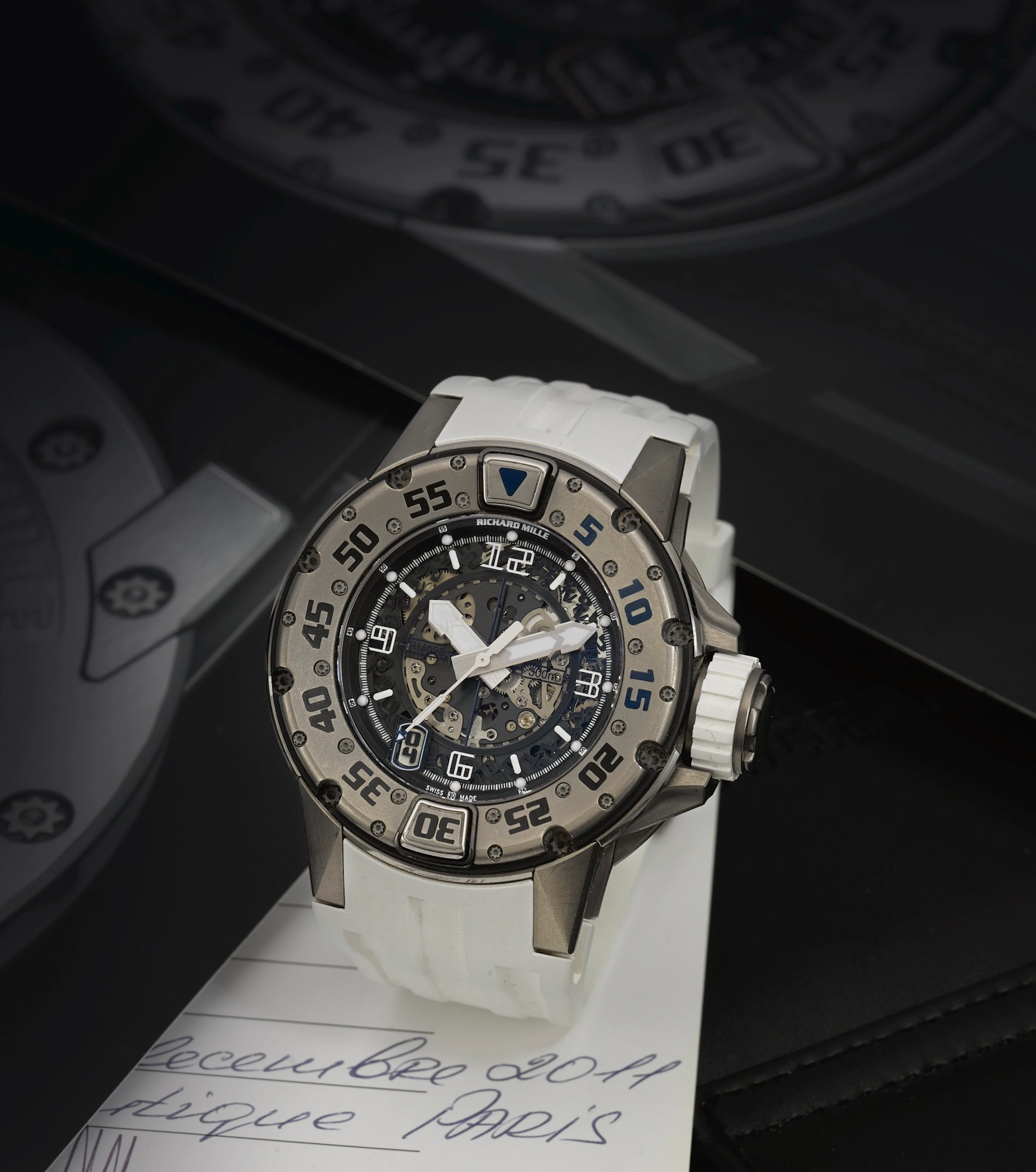 A limited edition titanium automatic semi-skeletonised centre...