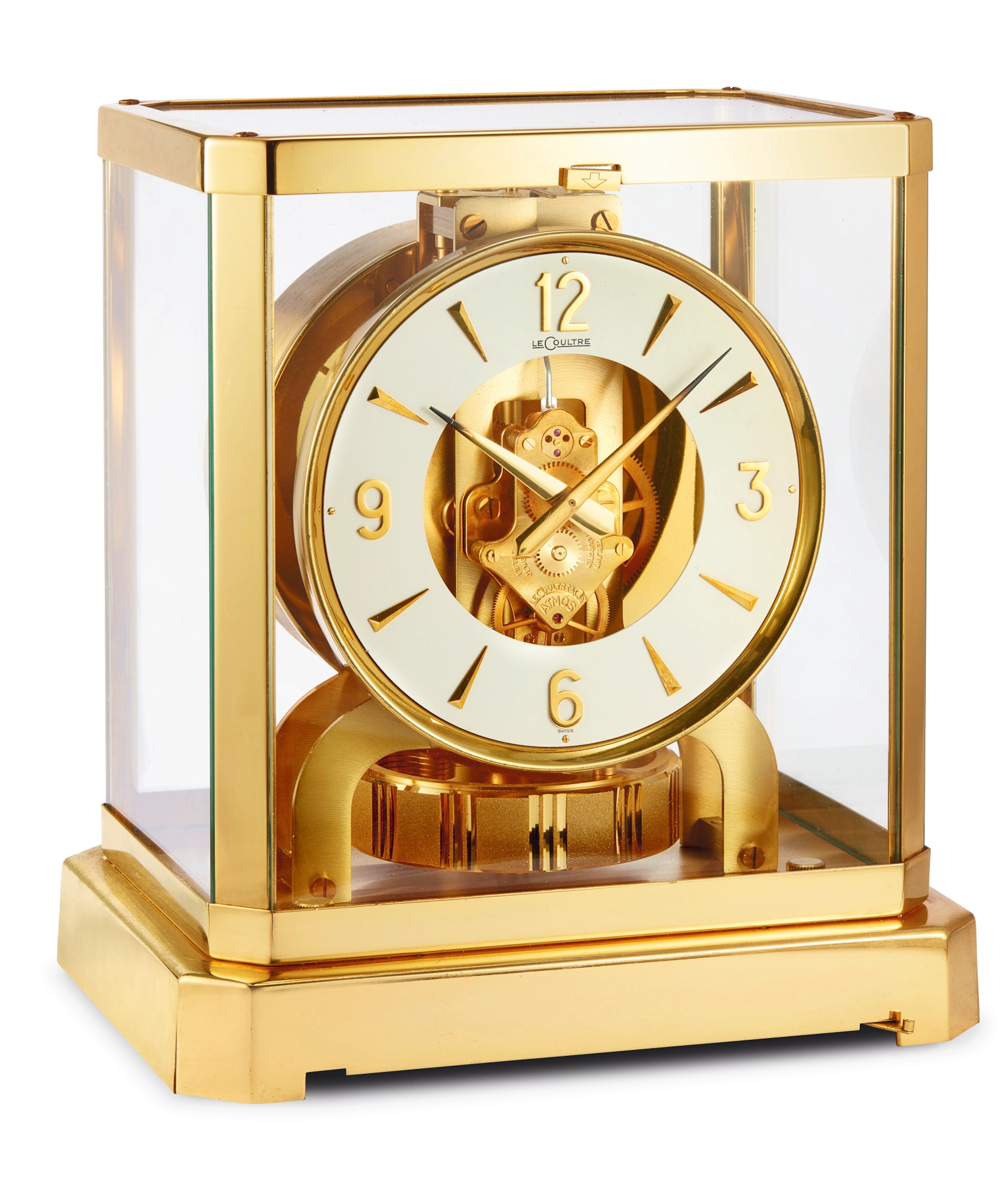 Gilt brass atmos clock serial 36834 circa 1970
