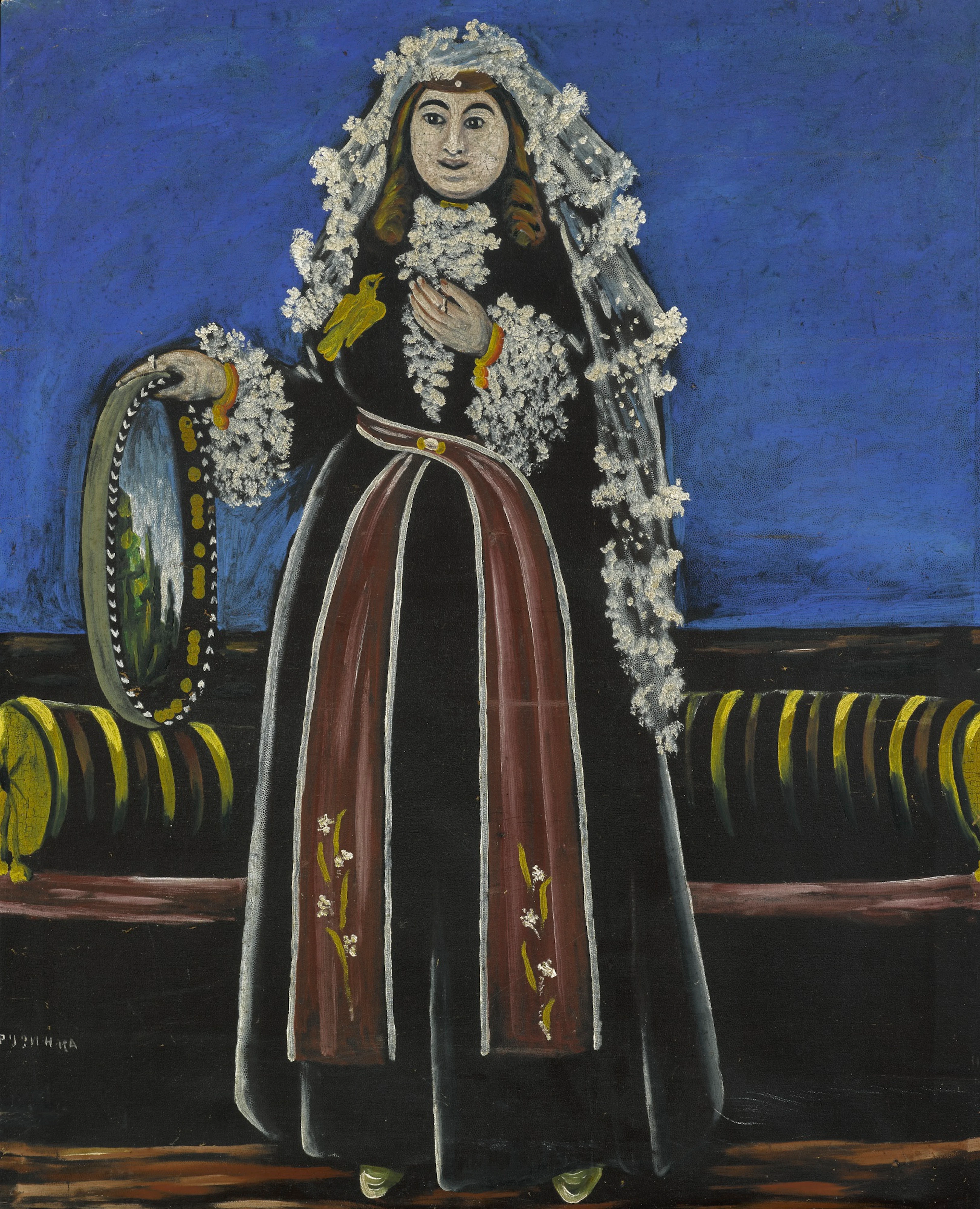 Georgian Woman Wearing a Lechaki