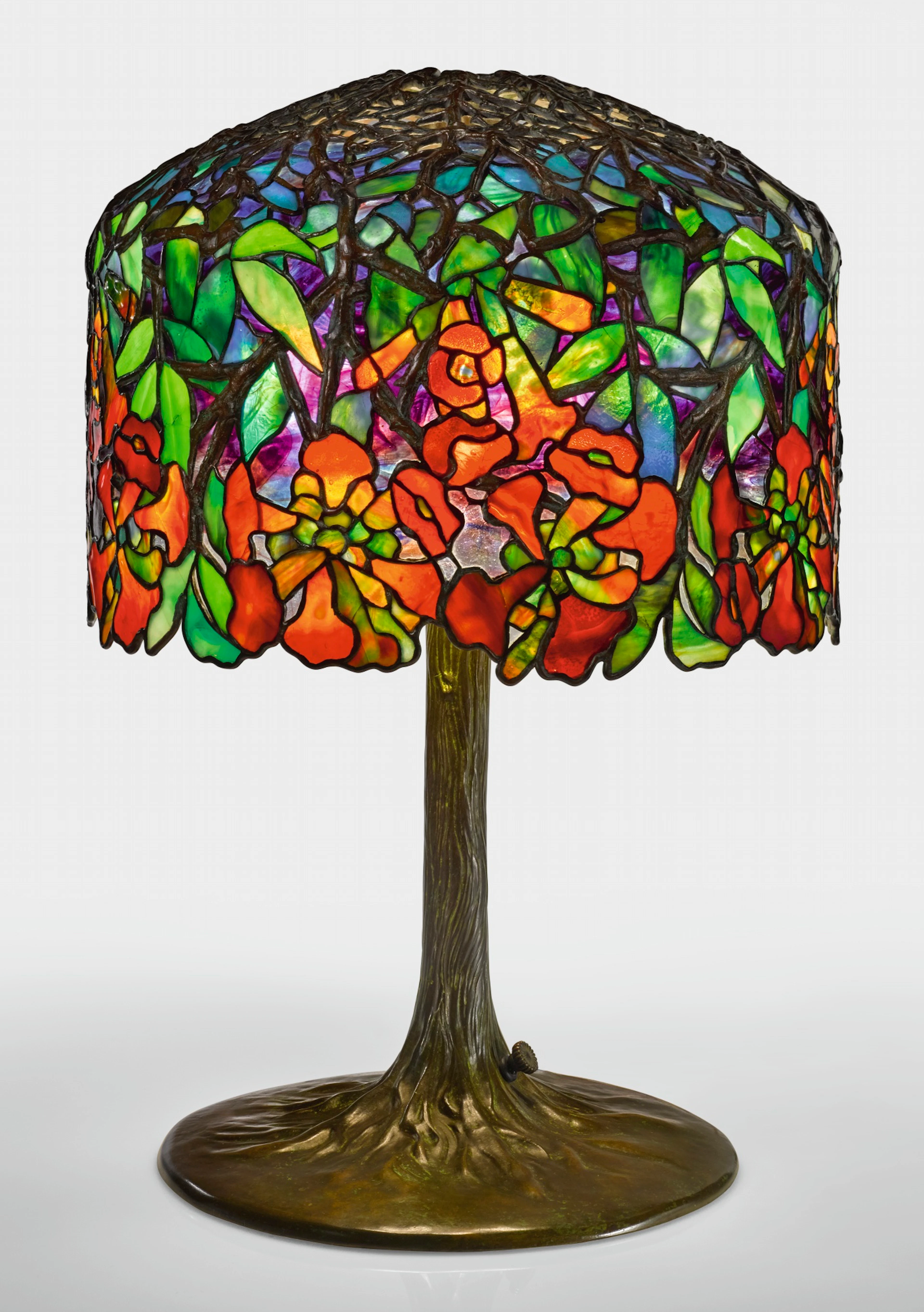 An Important “Trumpet Creeper” Table Lamp