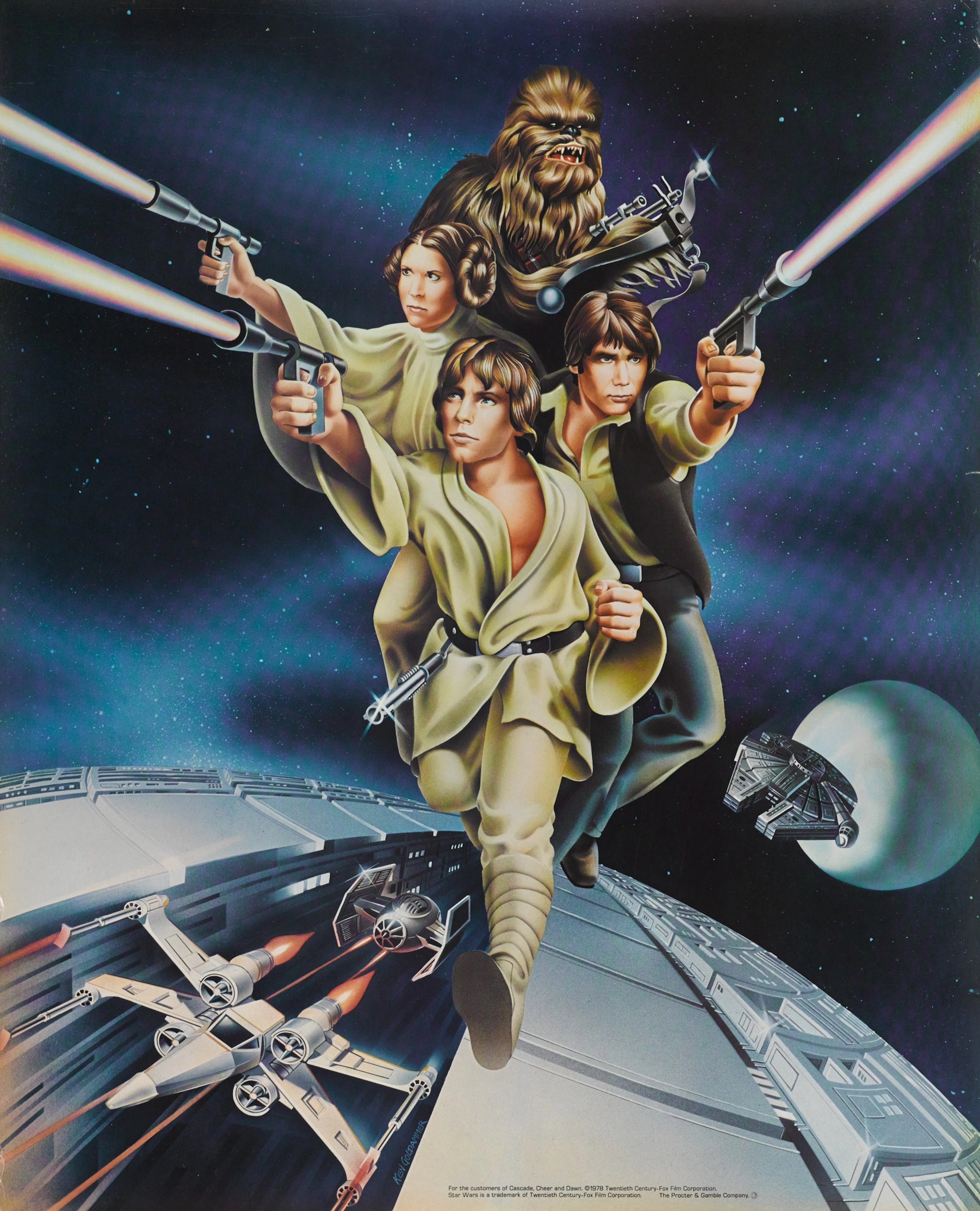 Star wars, special proctor and gamble tie-in poster, ken goldammer, us, 1978