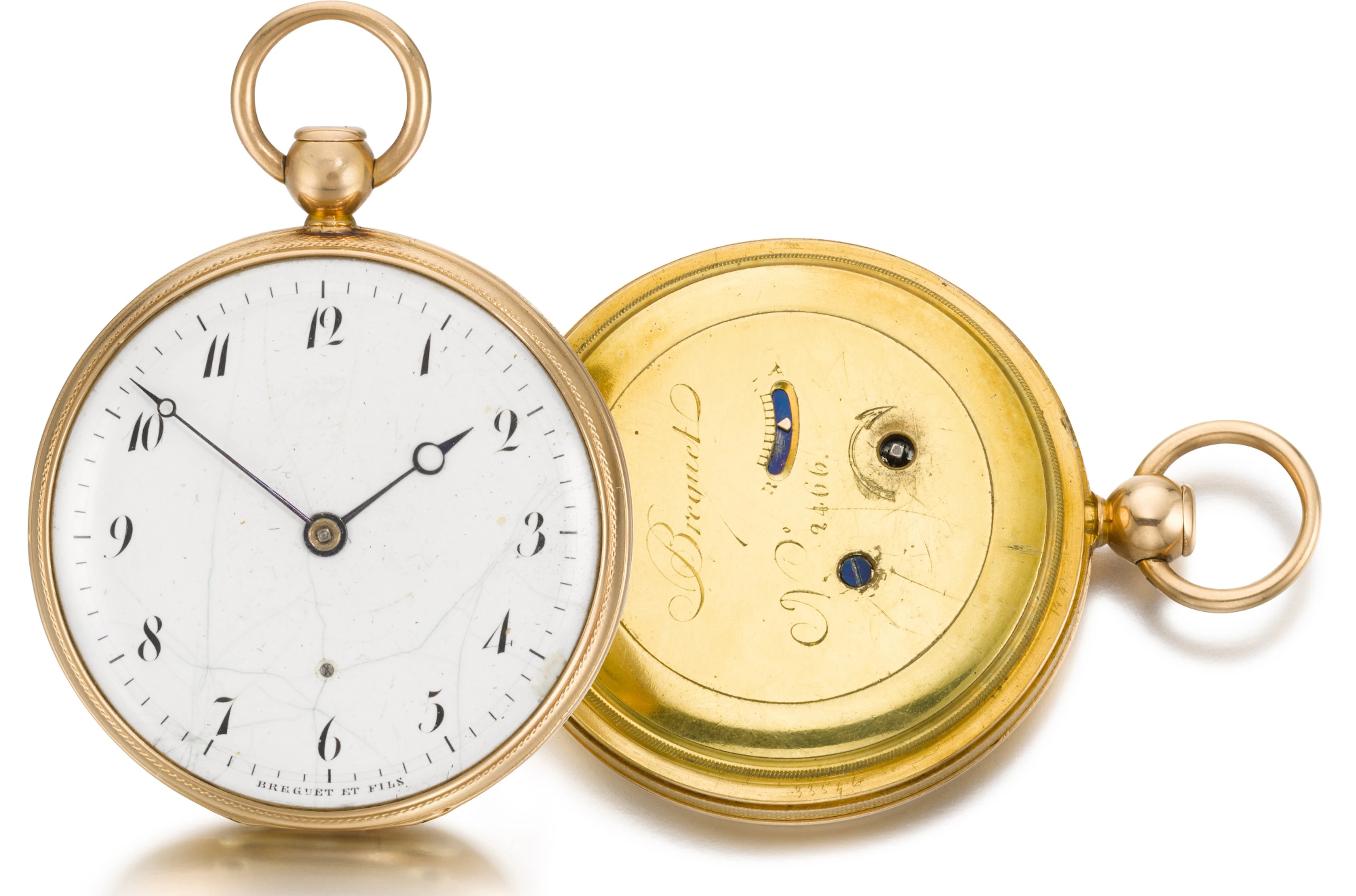 Abraham louis breguet | a gold open-faced quarter repeating watch
