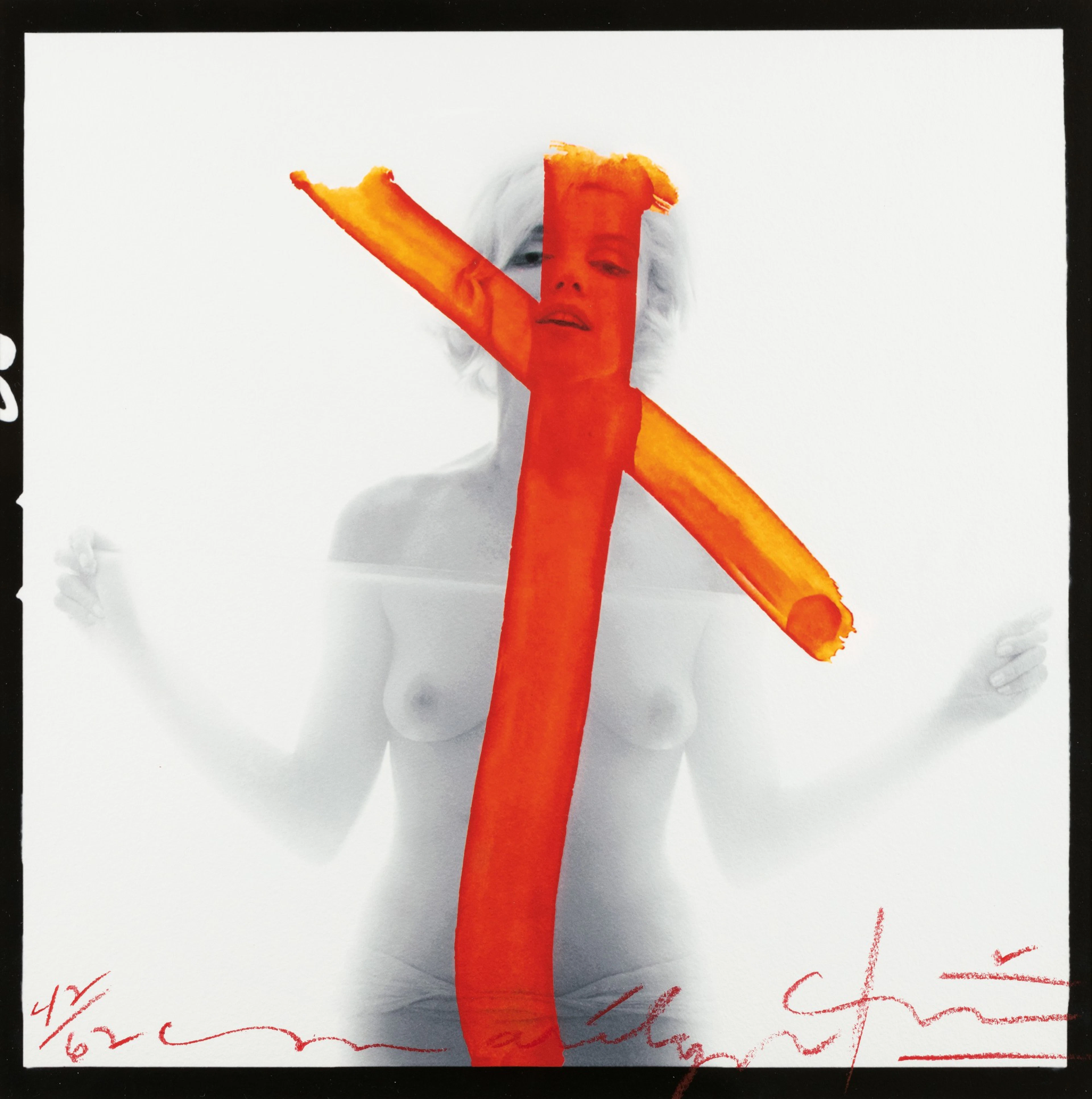 Bert stern | marilyn monroe crucifix ii (from the last sitting for vogue), 1962