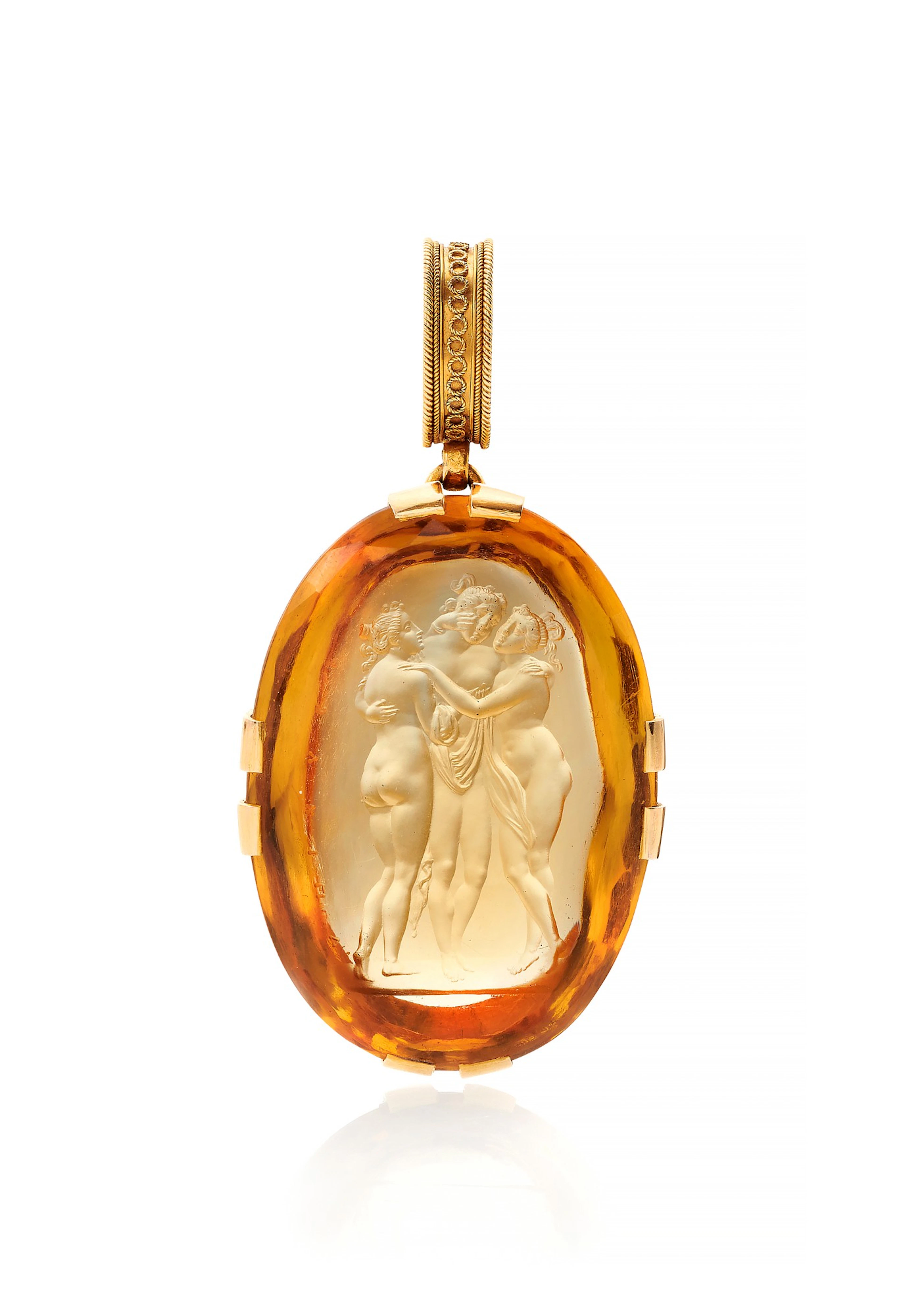 Quartz intaglio pendant (pendente con intaglio in quarzo) | luigi pichler, 1820