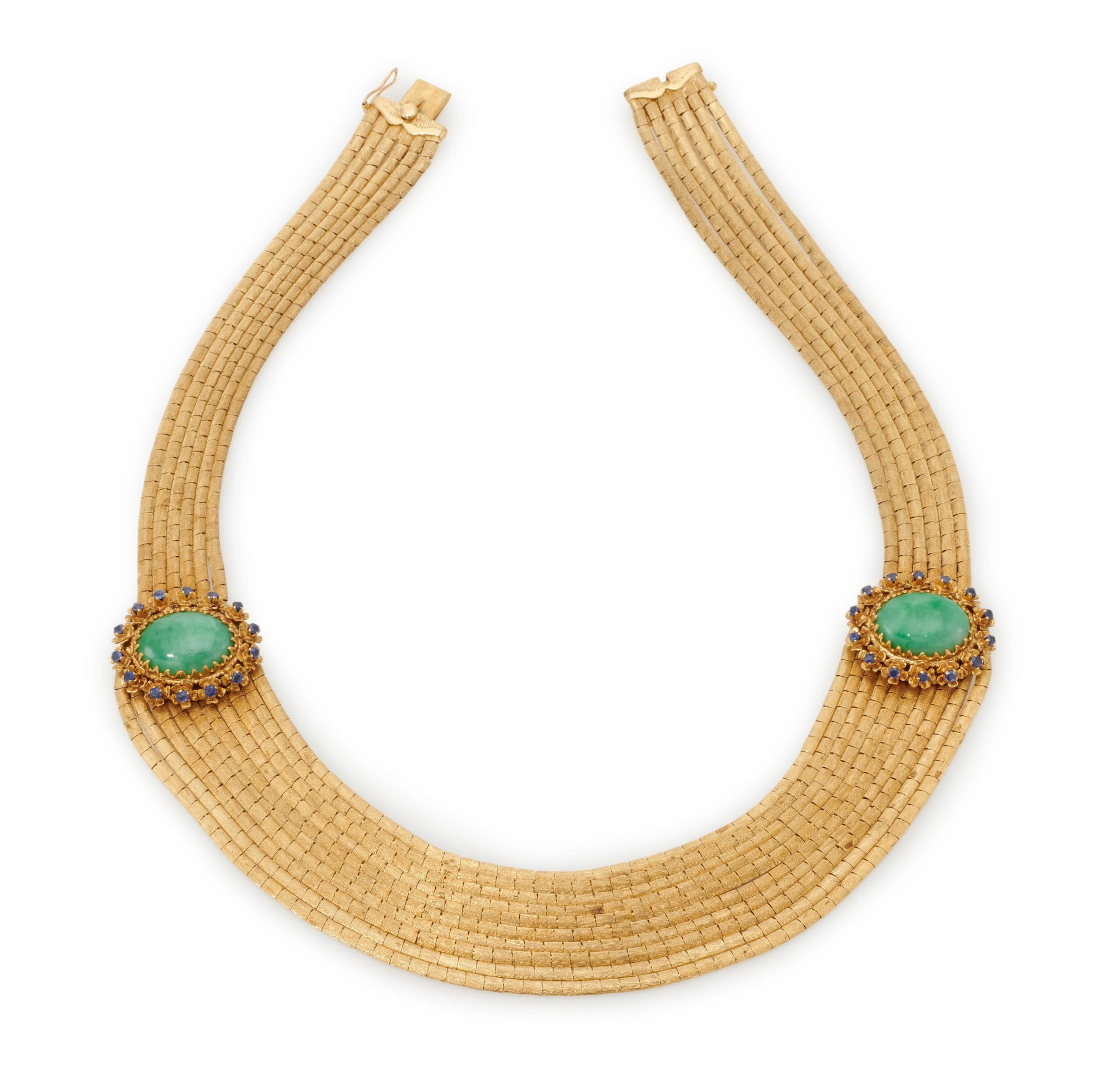 Jade and sapphire necklace (collana in giada e zaffiri)
