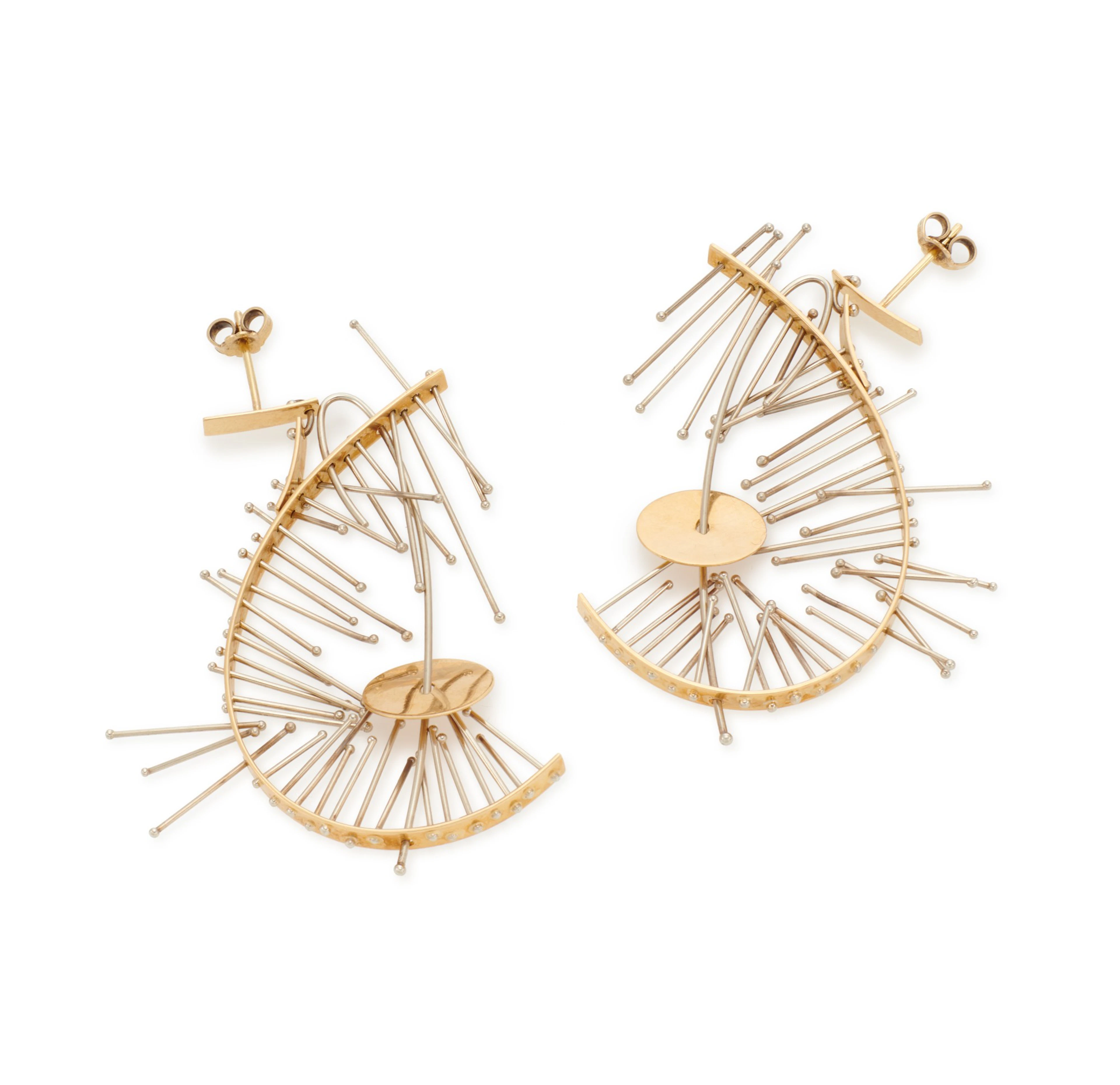 Pair of pendant earrings (paio di orecchini pendenti) | sebastiano balbo
