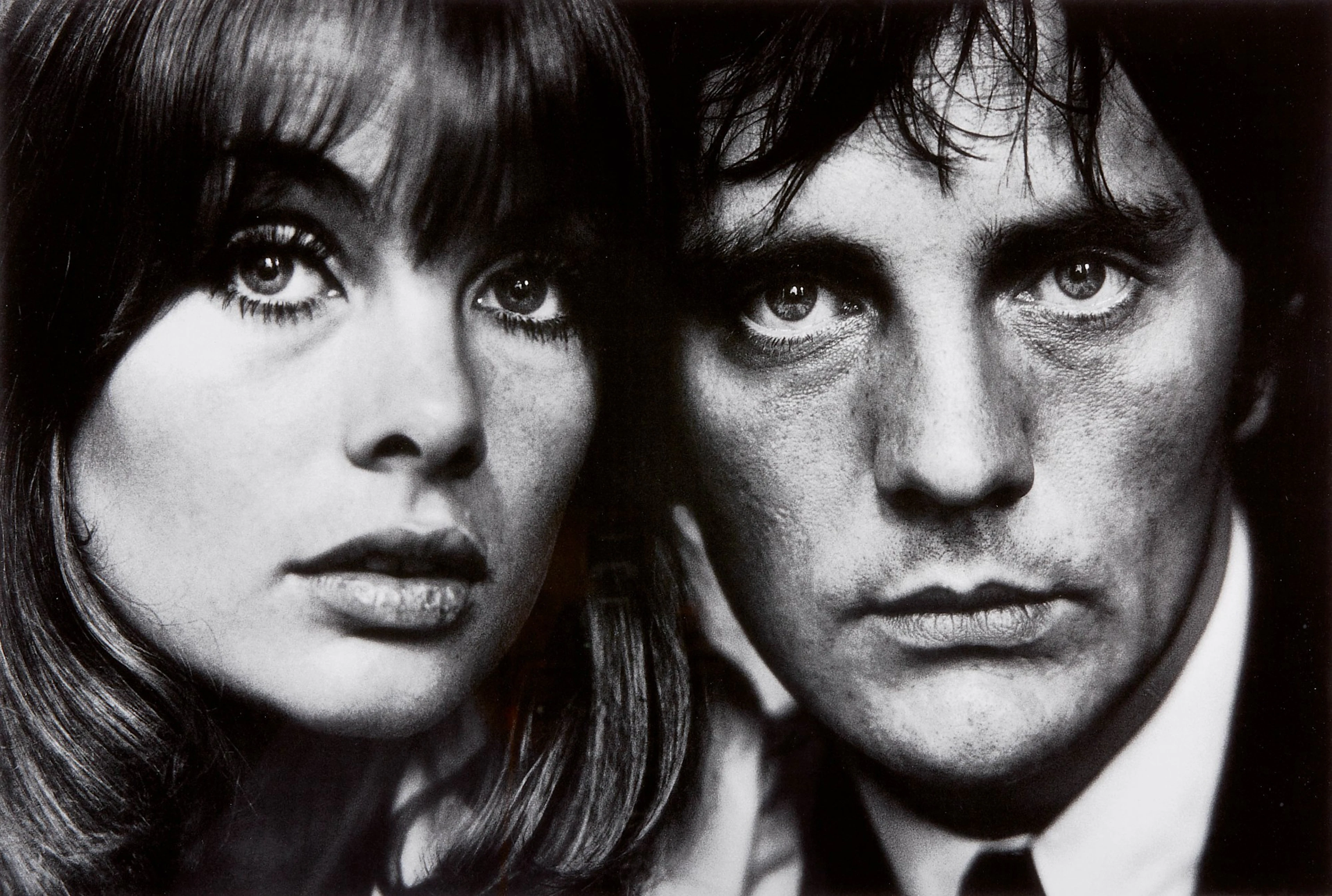 Terry o'neill | jean shrimpton and terence stamp, london, 1963