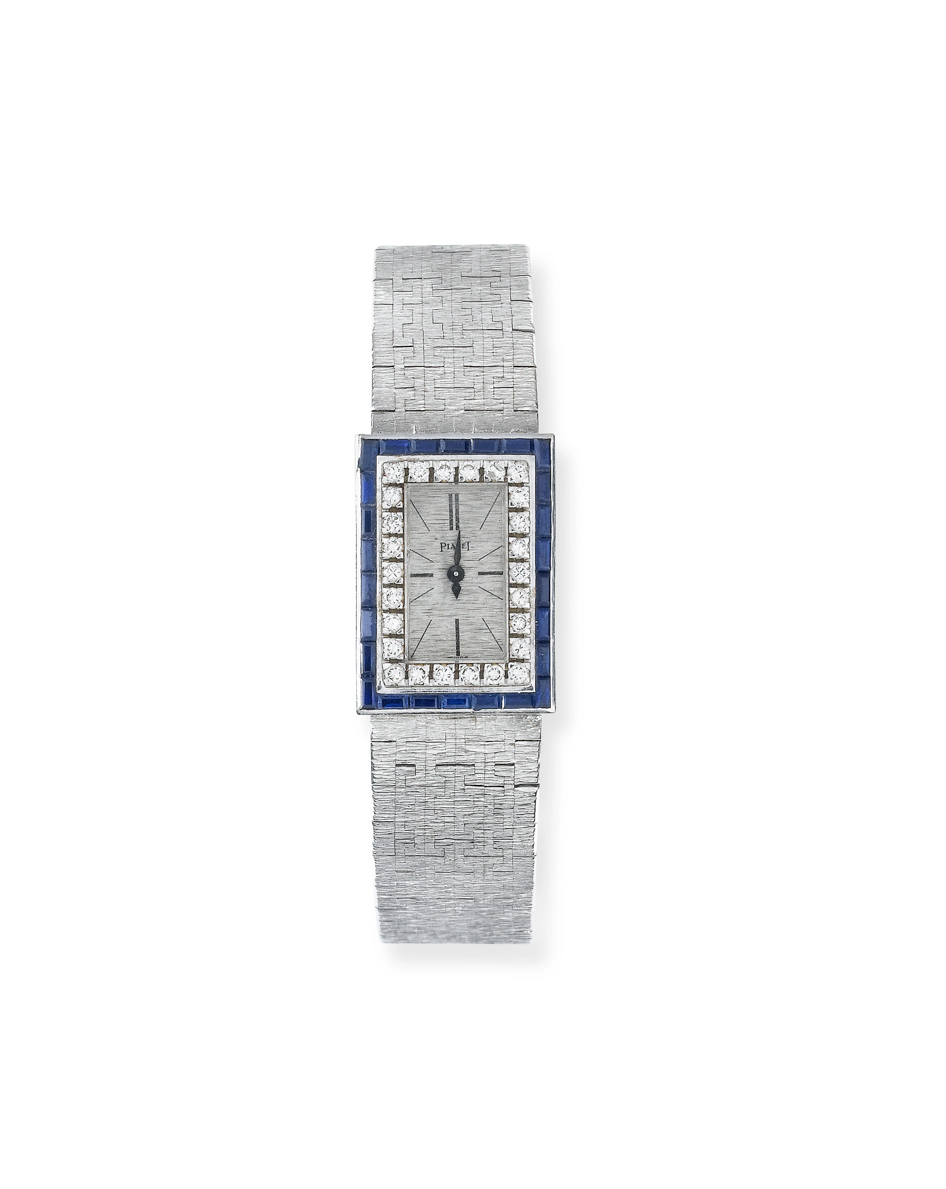 Montre bracelet de dame saphirs et diamants