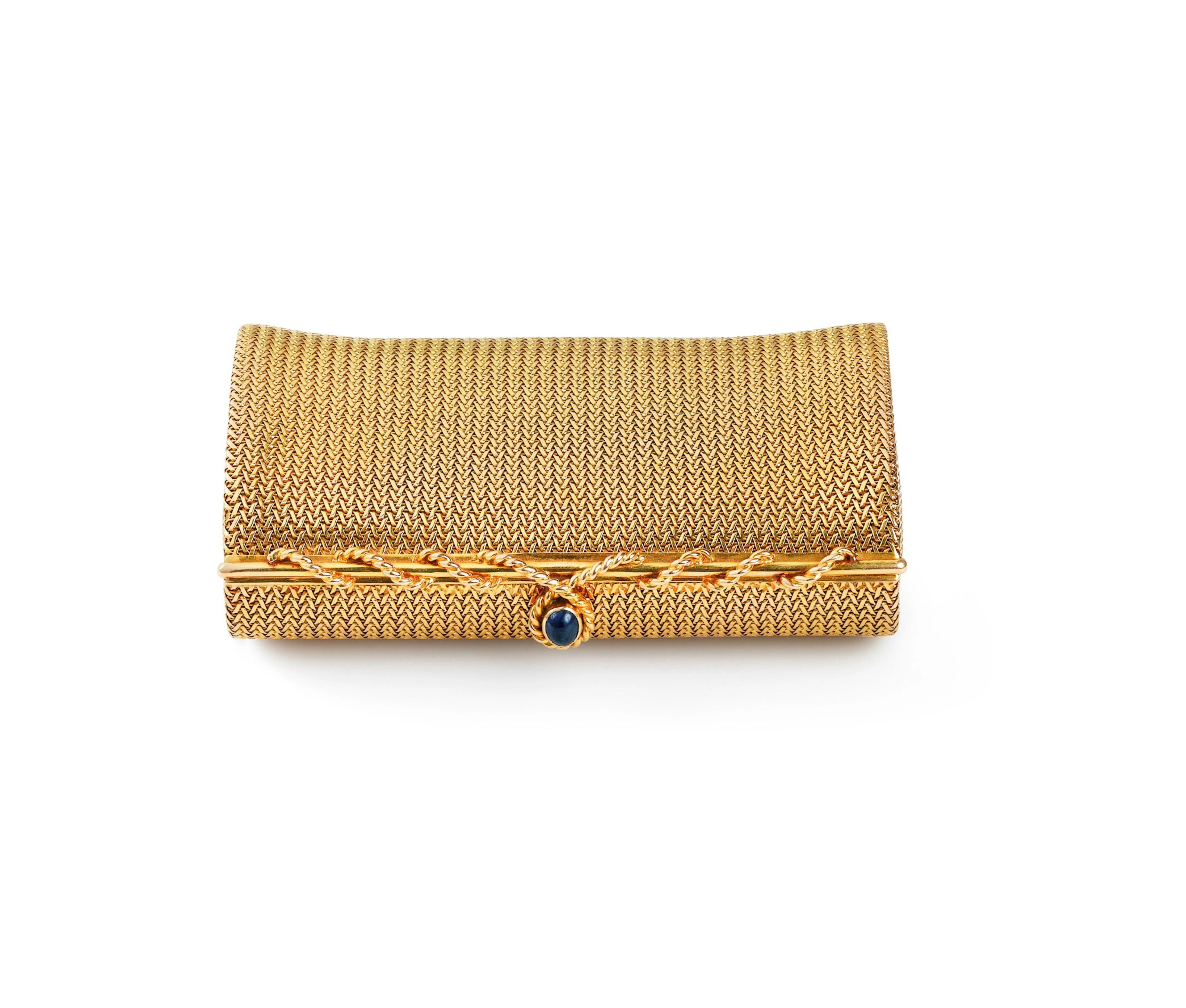 Gold and sapphire minaudière