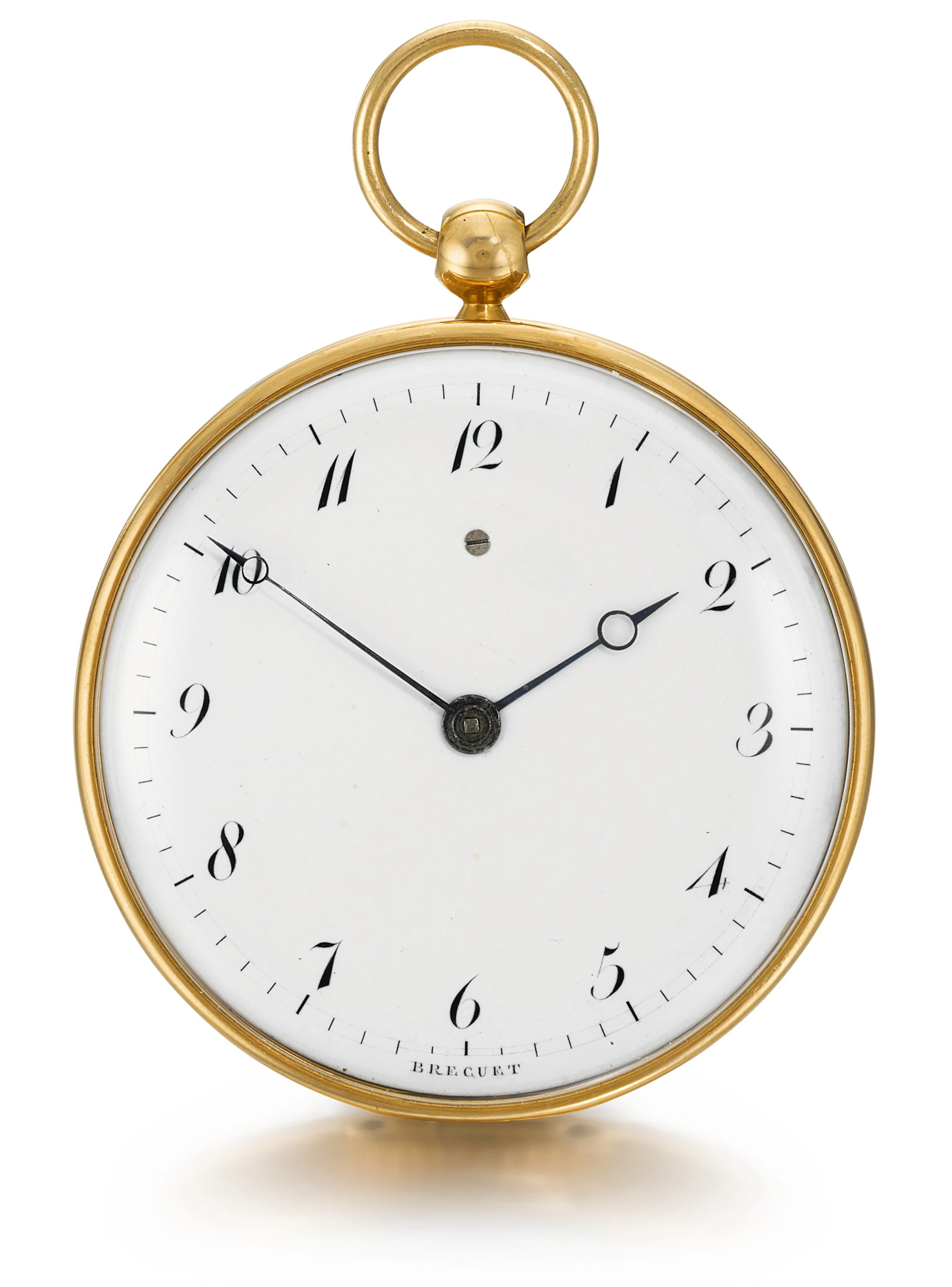Breguet [寶璣] | a gold open-faced ruby cylinder watch no