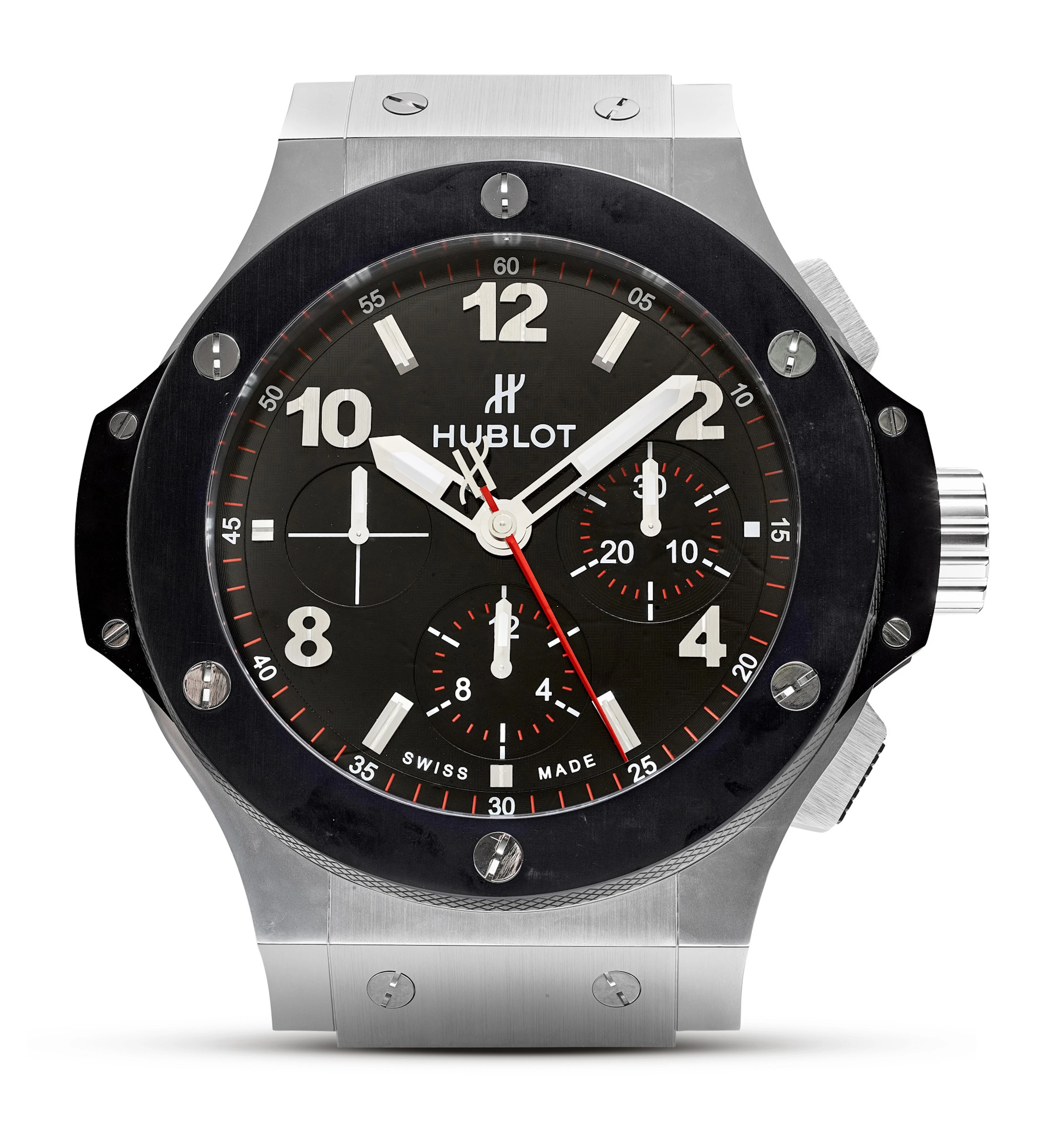 Hublot | big bang, a metalwork wall clock, circa 2015