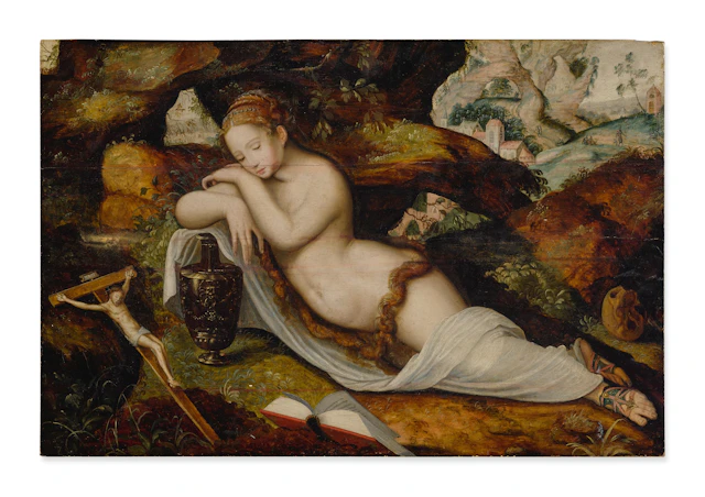 Master of the prodigal son | mary magdalene sleeping in a grotto