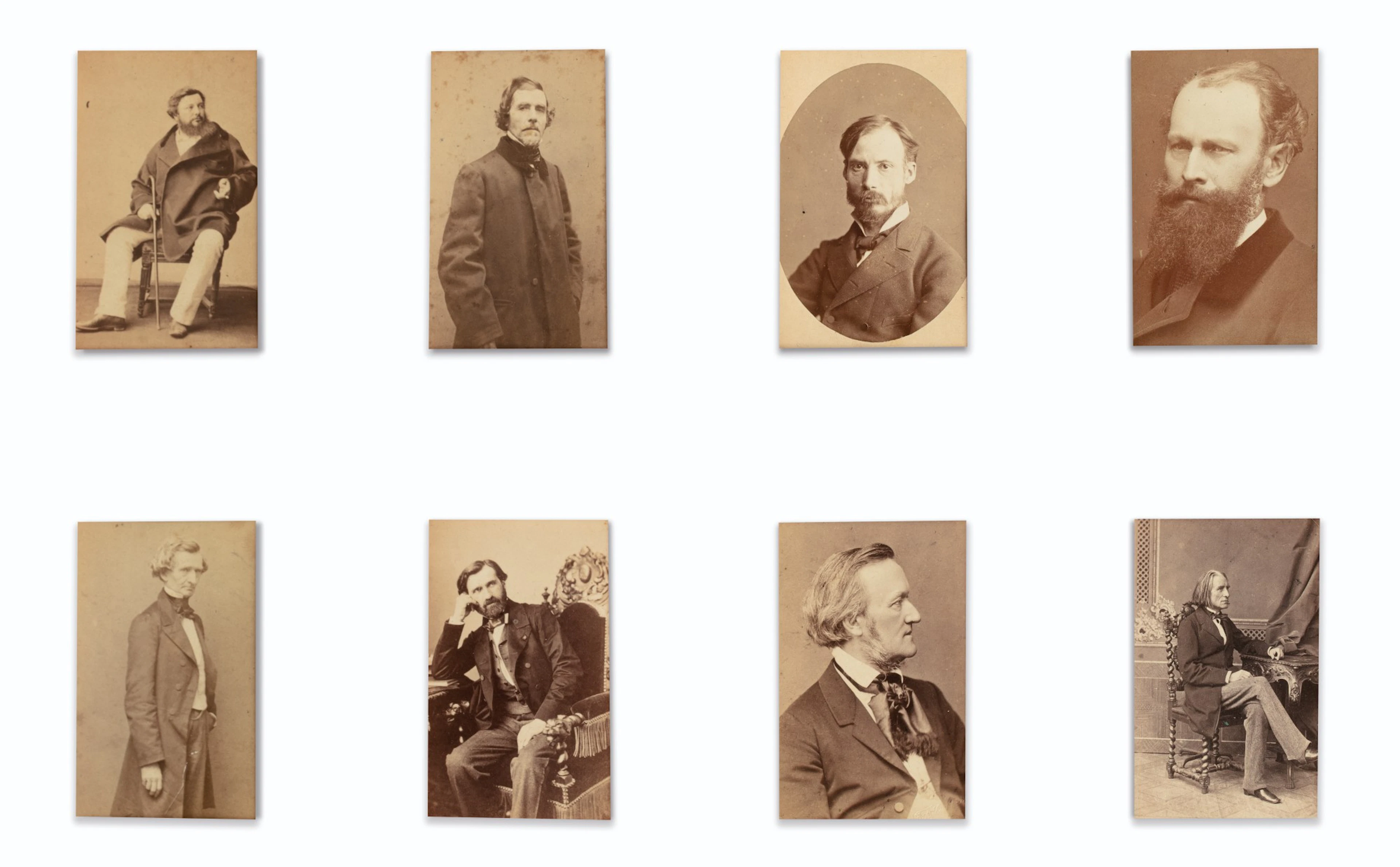 PHOTOGRAPHIES originales sur papier albuminé de Courbet